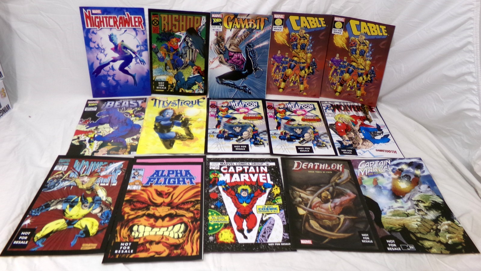 Marvel Comics Toybiz Misc Solos Comic Books Lot of 16 Cable Gambit Wolverine