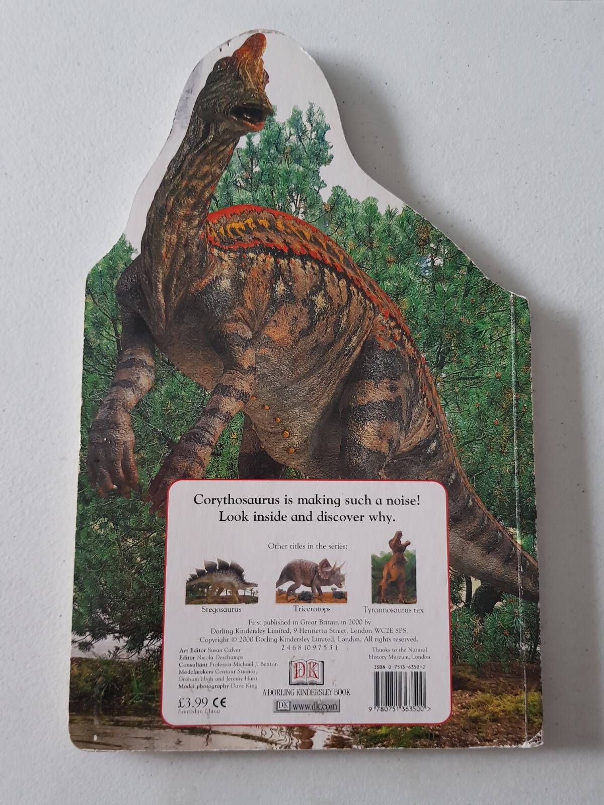 DK Board Book – Corythosaurus 2000 Nicola Deschamps Dinosaur