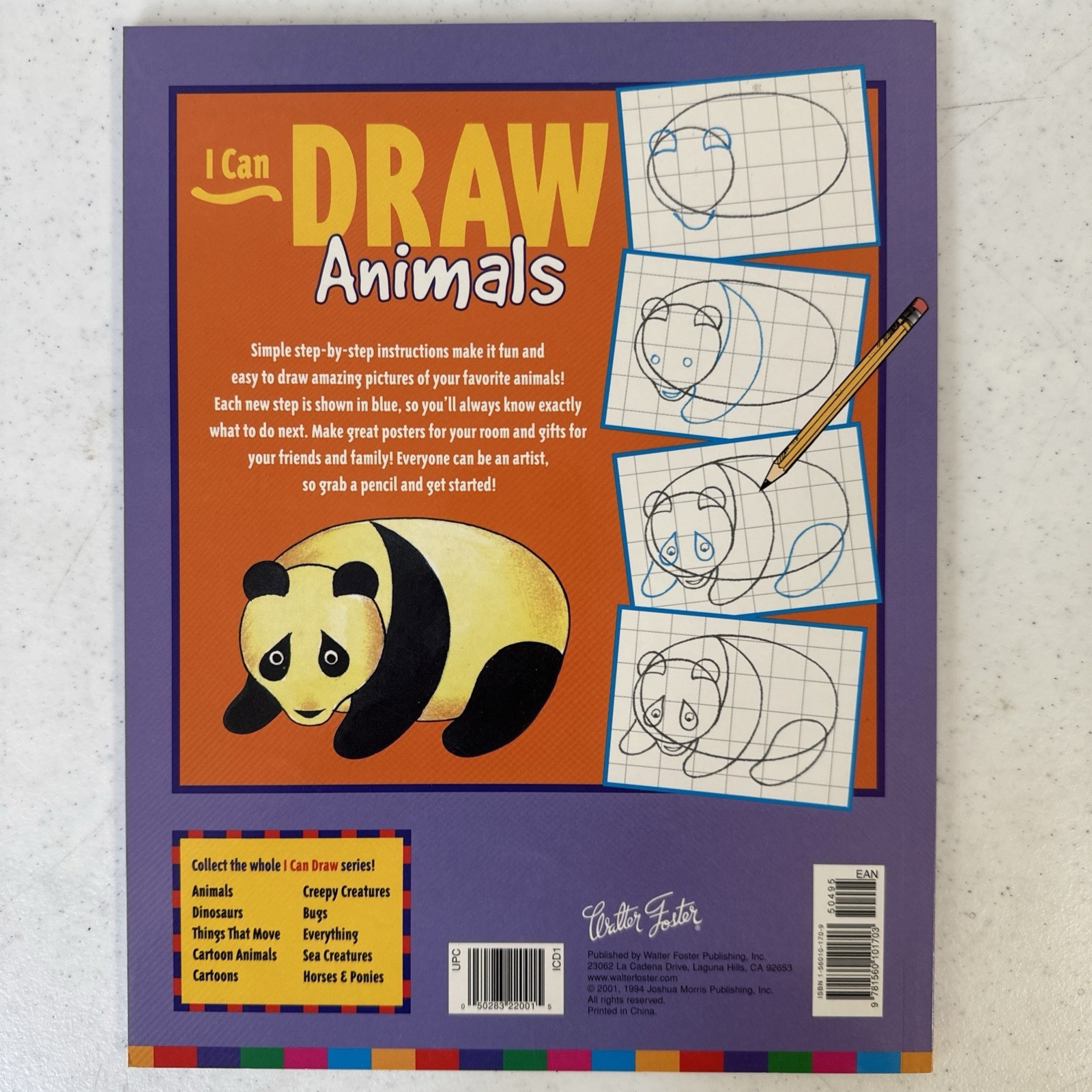 Lot Of 6 I Can Draw Books Animals Dinosaurs Bugs everything horses, and ponies