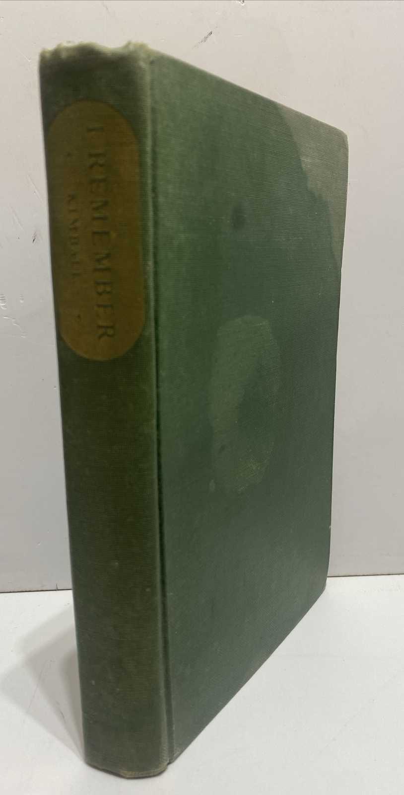 I Remember Dexter Kimbal 1953 1st Ed. Professor Mechanical Engineering Cornwell