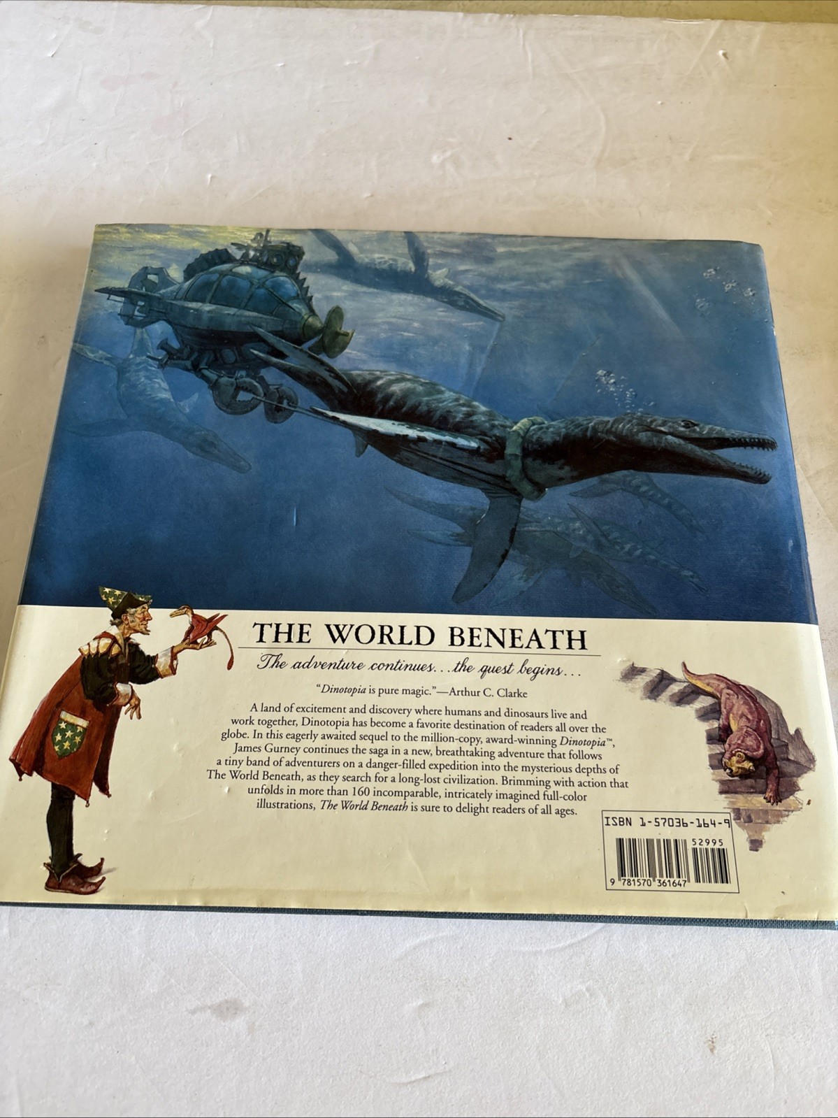 DINOTOPIA by James Gurney The World Beneath 1st Edition/ 1st Printing, HCDJ 1995