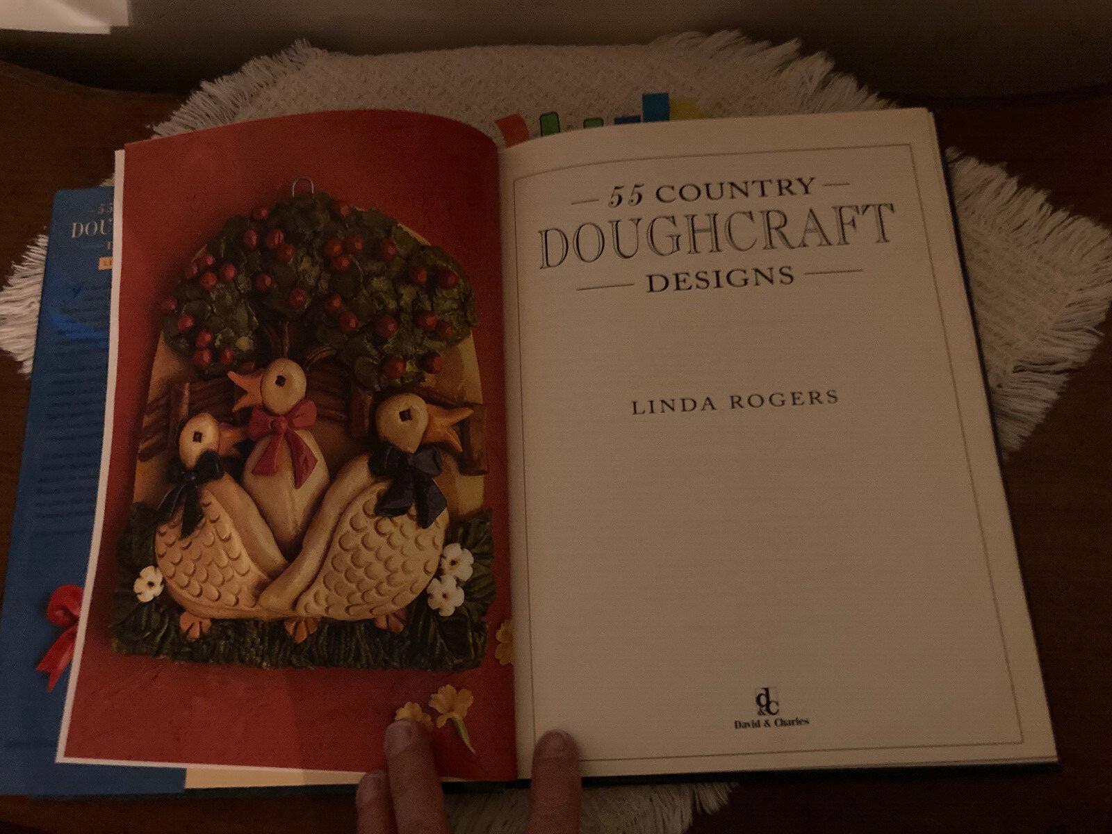 55 Country DOUGHCRAFT Designs Hardcover Book by Linda Rogers 128pp