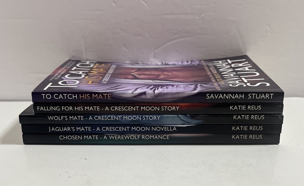 Katie Reus Crescent Moon Series Paperback Books 5-9 Paranormal Romance Lot Of 5