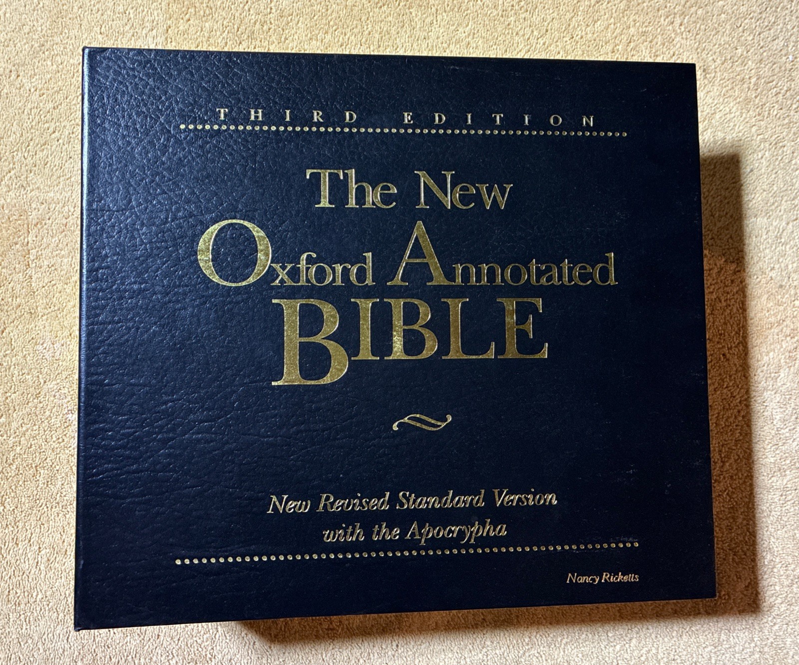 New Oxford Annotated Bible, New RSV w/Apocrypha, 3rd Edition. 5-Ring Loose-leaf