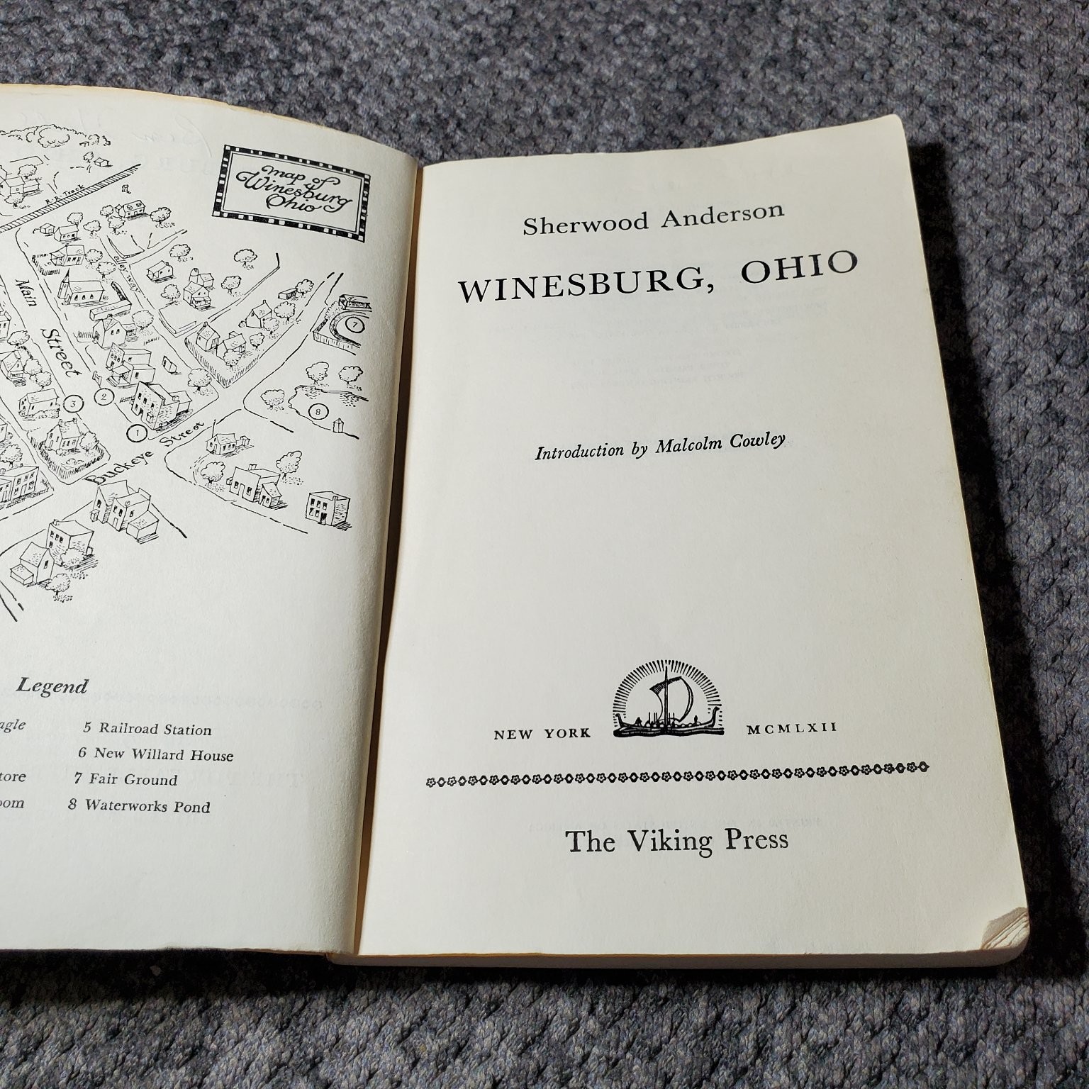 Winesburg, Ohio Sherwood Anderson 1962 Compass Books Edition Viking Press