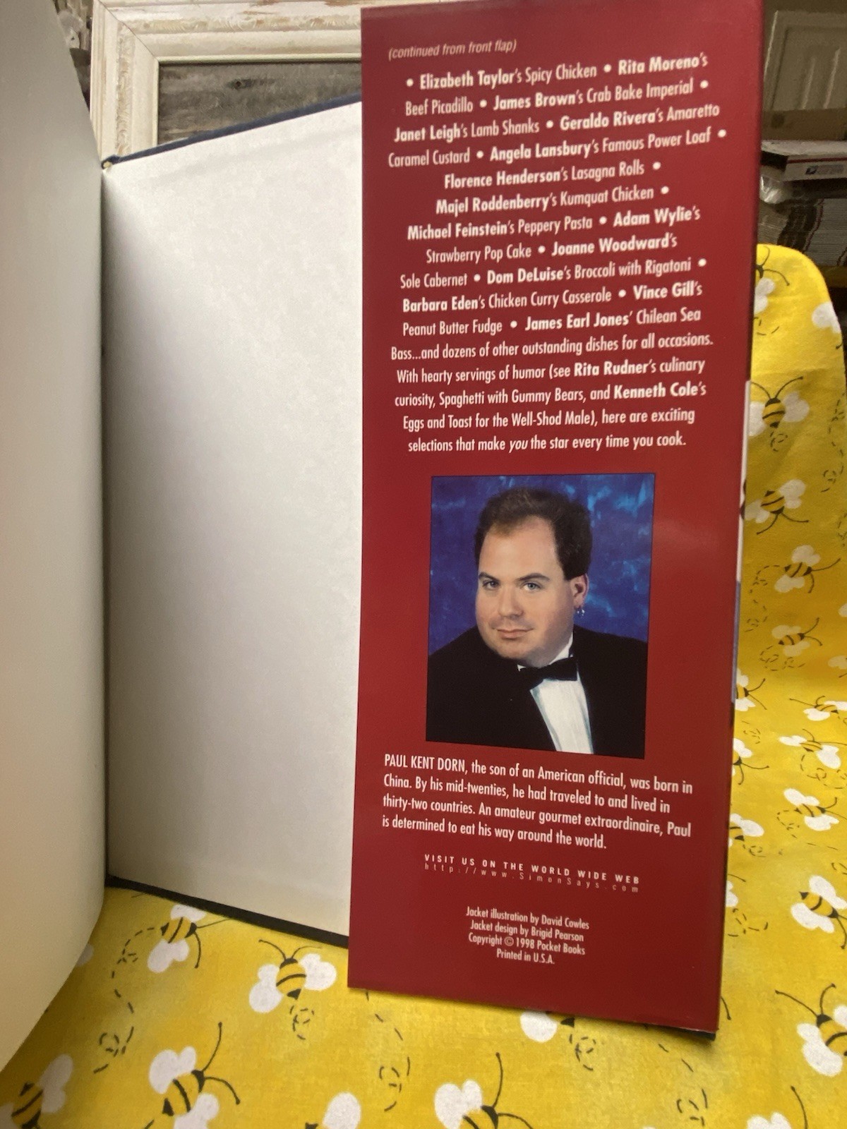 Dining with the Stars -A Taste of the Best Paul Kent Dorn 1998 Cookbook Hardback