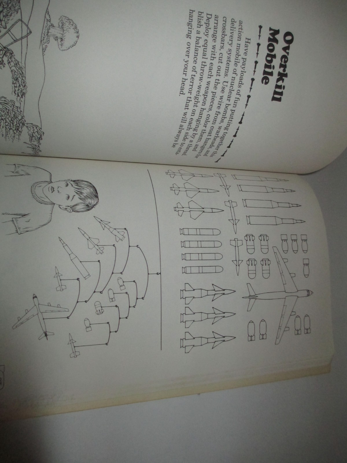 Rare Vintage The NUCLEAR WAR FUN BOOK 1982 Weird Satire Creepy OOP Games to Play