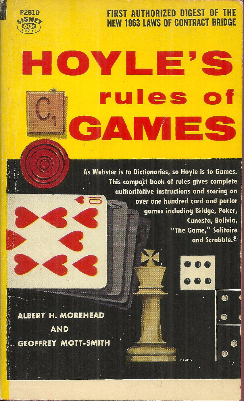 HOYLE’S RULES OF GAMES – Morehead & Mott-Smith – OVER 100 DIFFERENT GAMES W/PICS