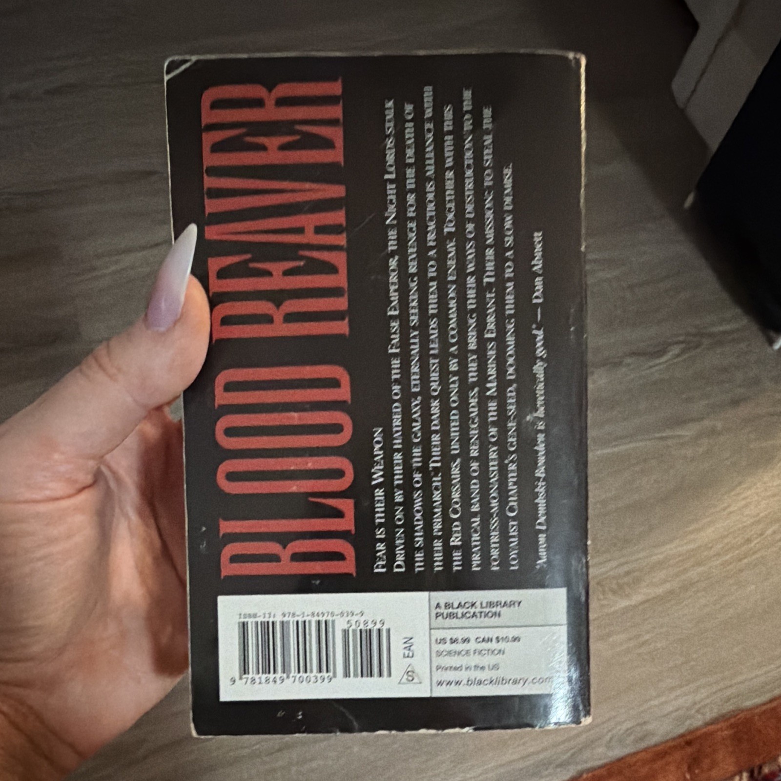 Black Library Blood Reaver (Night Lords) Aaron Dembski-Bowden PB 2011 Inscribed