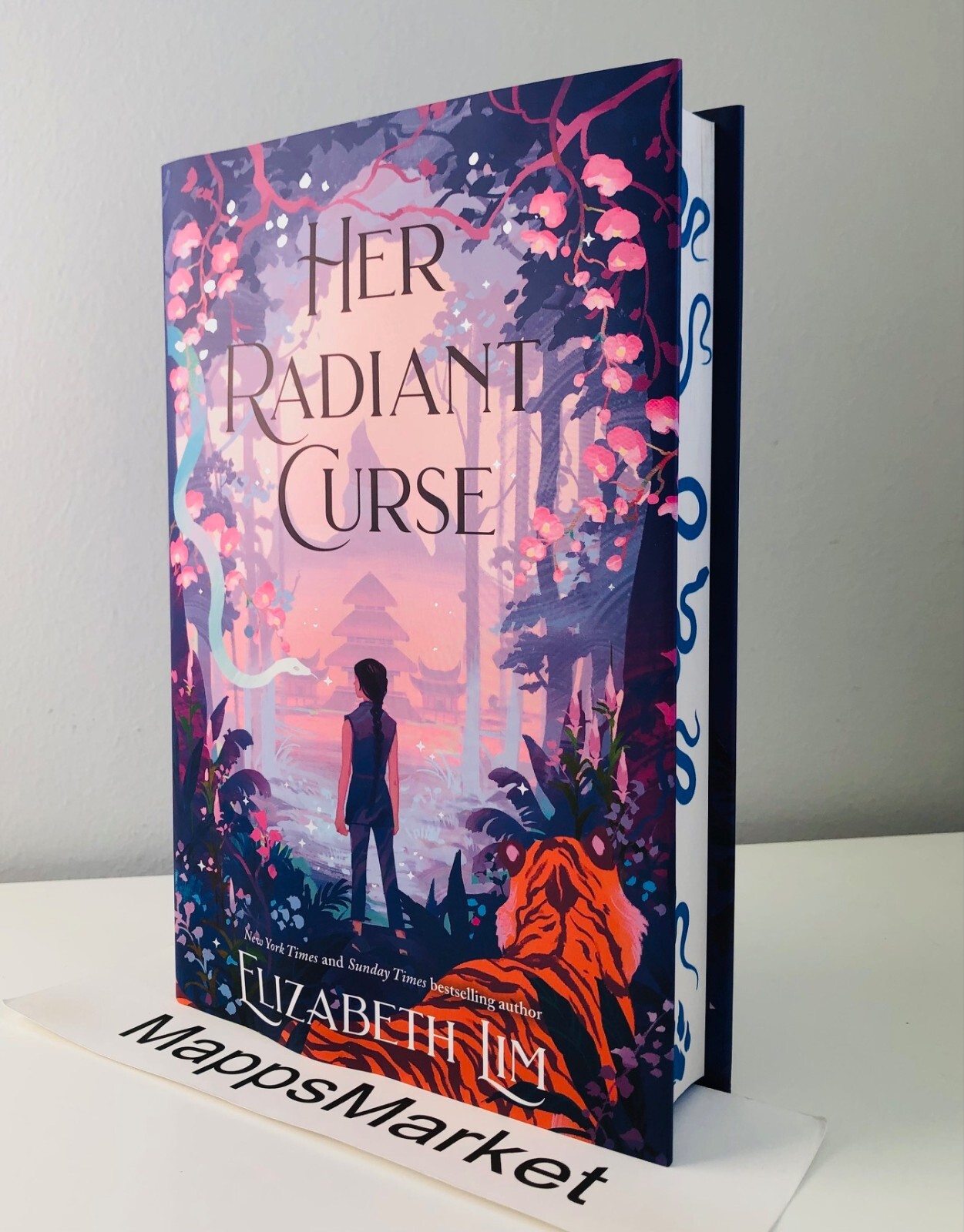 SIGNED Her Radiant Curse by Elizabeth Lim FAIRYLOOT EXCLUSIVE Stenciled Edge NEW