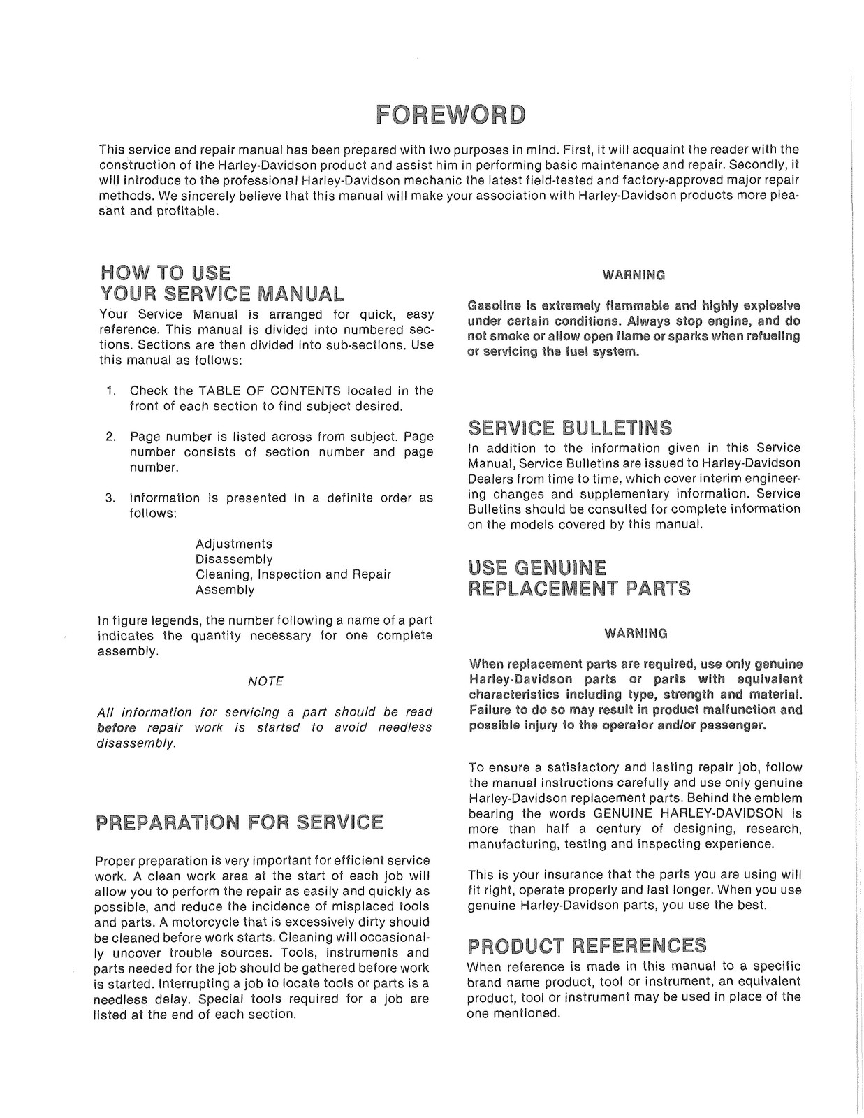 HARLEY-DAVIDSON Sportster Service Manual 1959 To 1969 – WIRE BOUND – COVERS
