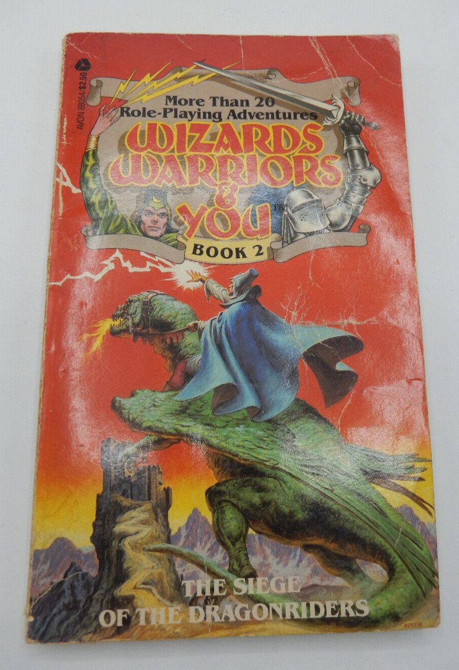 Wizards Warriors & You #2 The Siege Of The Dragonriders E. Affabee 1984 Avon 1st