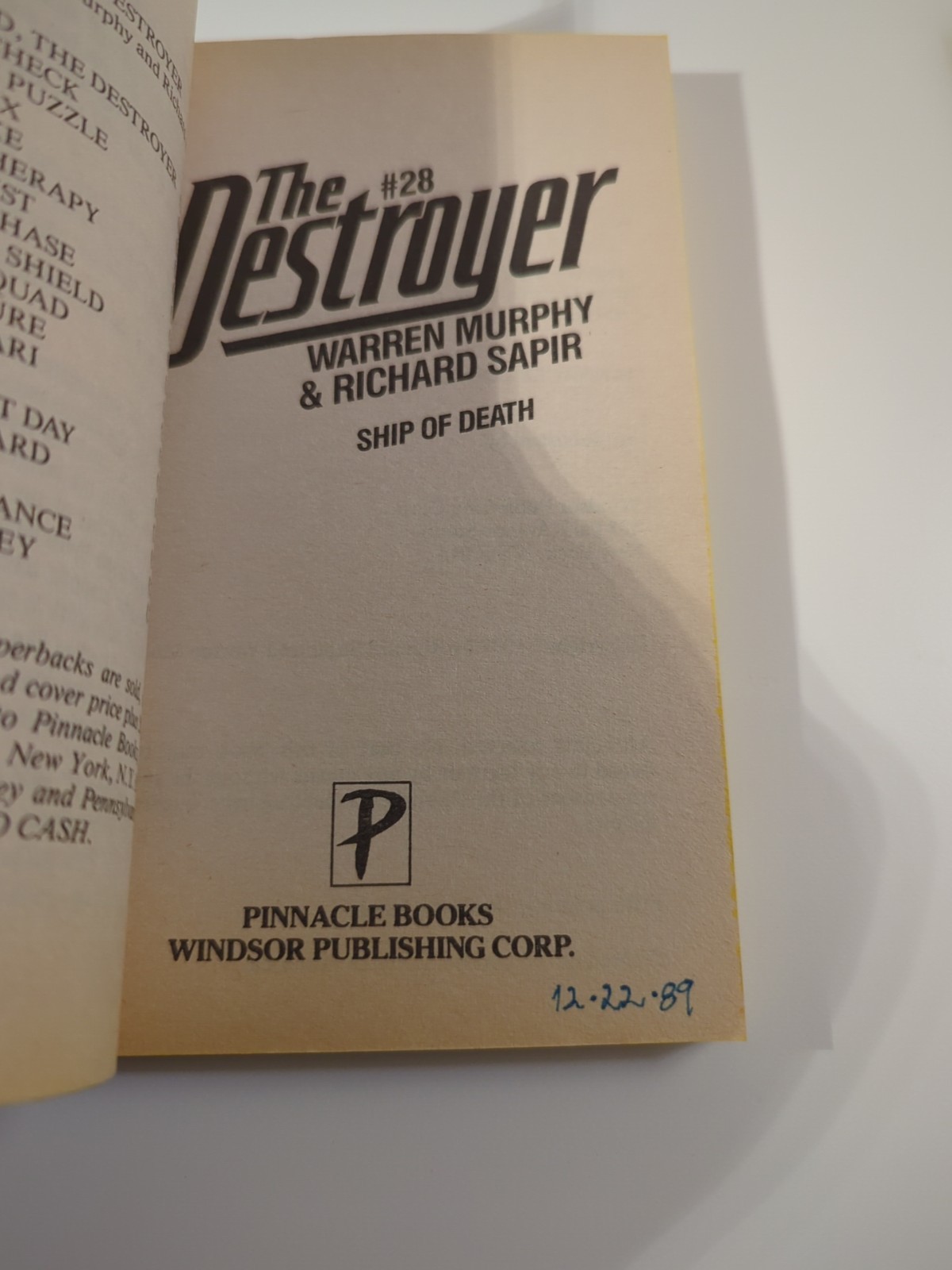 The Destroyer Lot 9 PB Books Mixed Incomplete Run #8/#40