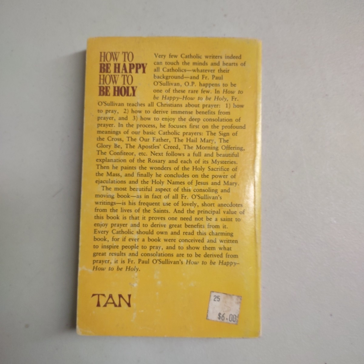 How To Be Happy How To Be Holy Fr Paul O’Sullivan Tan _C9