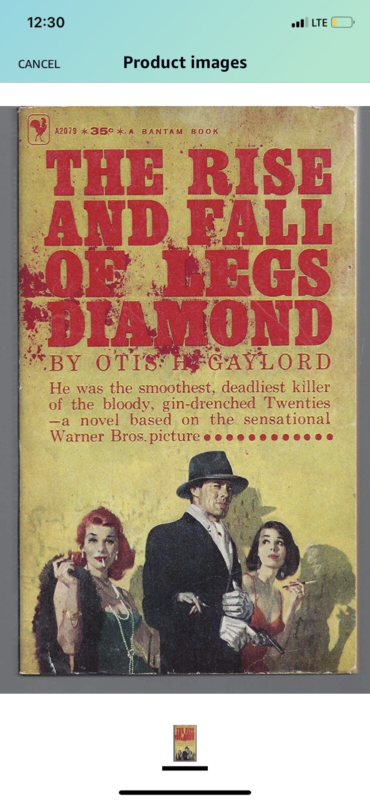 THE RISE AND FALL OF LEGS DIAMOND, Otis Gaylord – NEW YORK ORGANIZED CRIME BOSS