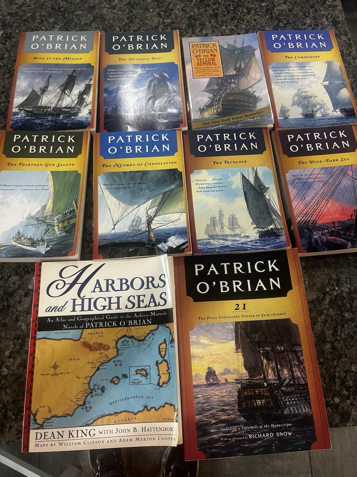Complete Set Series Lot of 21 Aubrey & Maturin Master Commander Patrick O’Brian