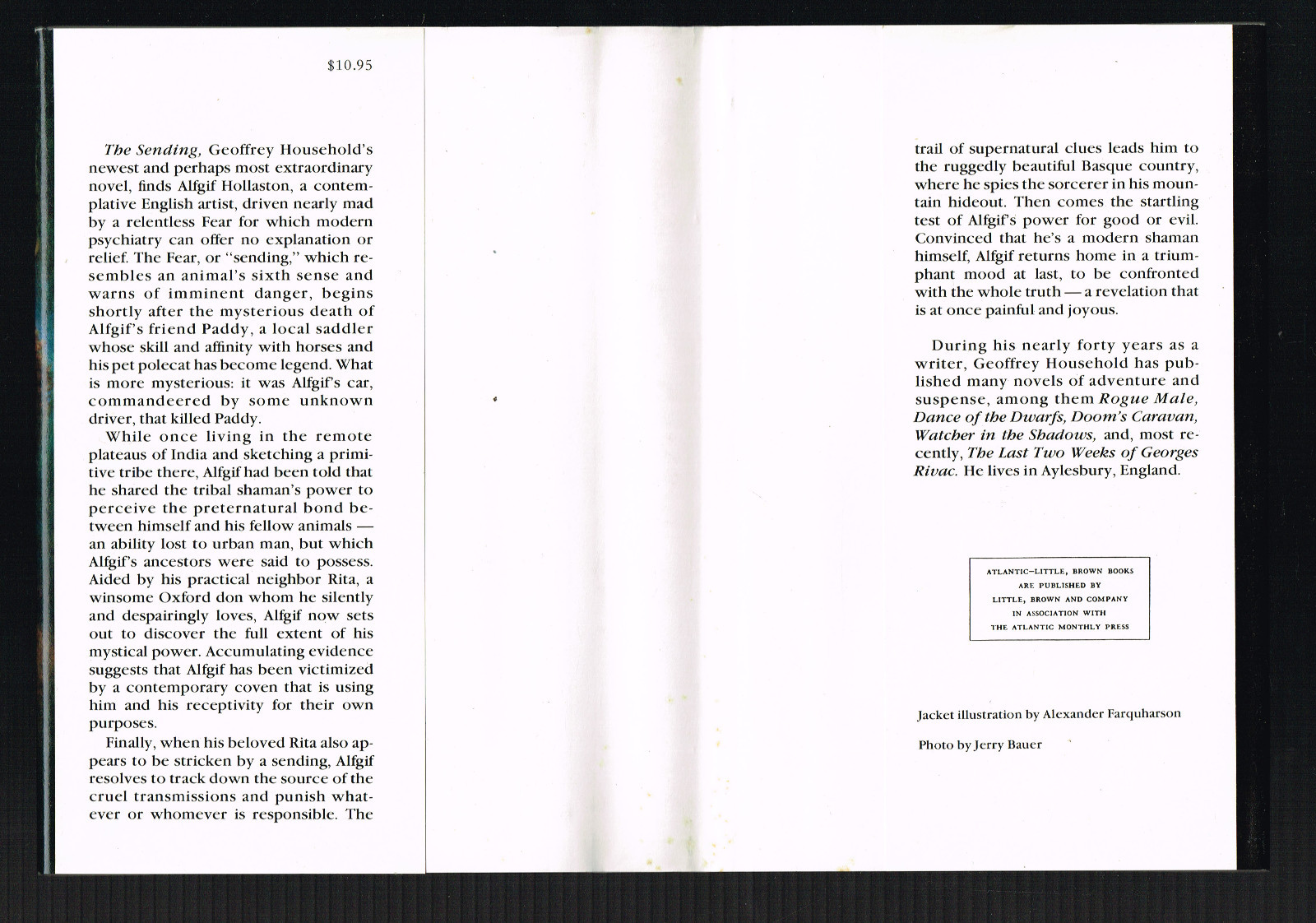 The Sending by Geoffrey Household (1980, Hardcover First American Edition)