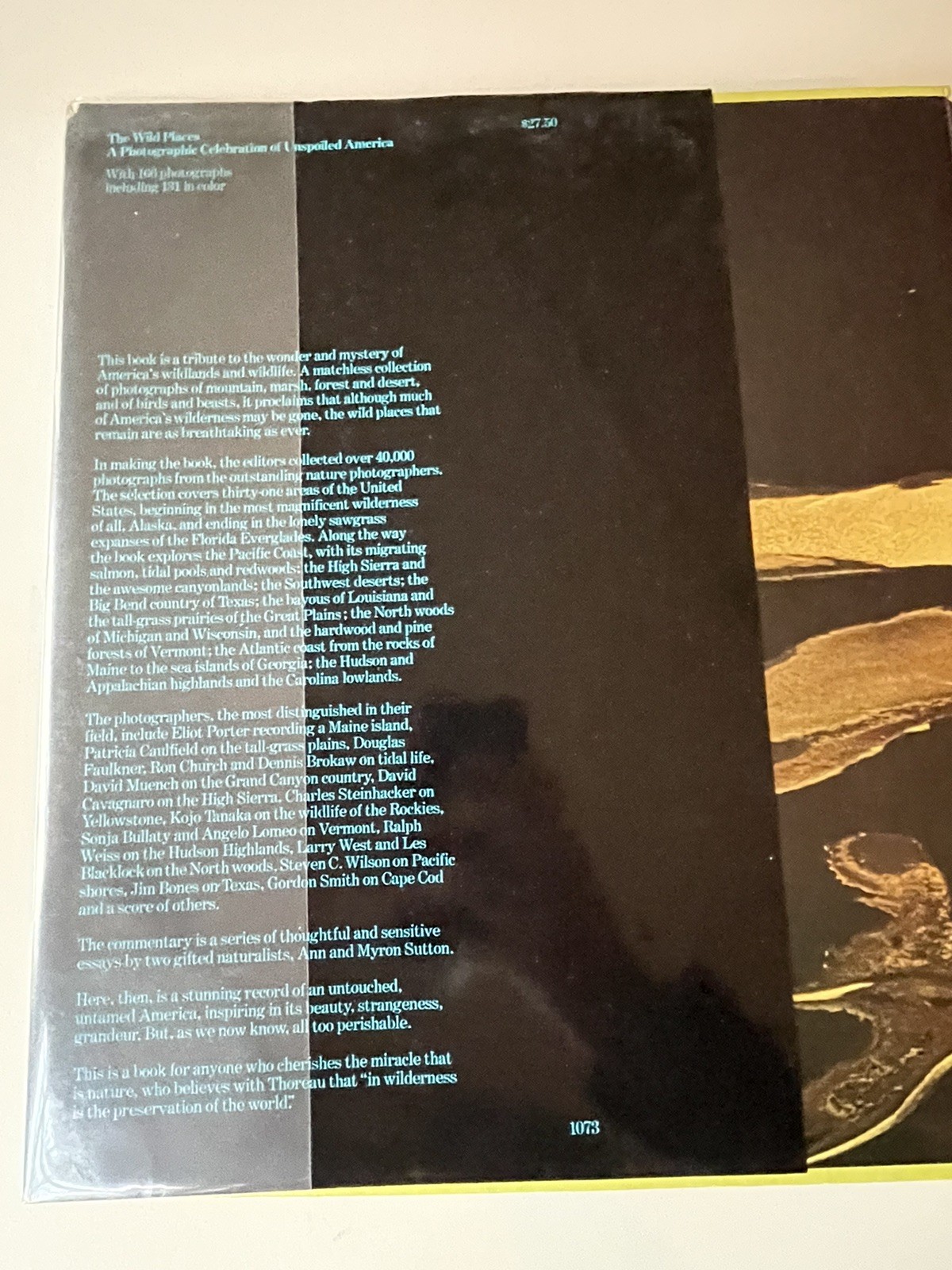 The Wild Places: A Photographic Celebration of Unspoiled America HC DJ In Mylar