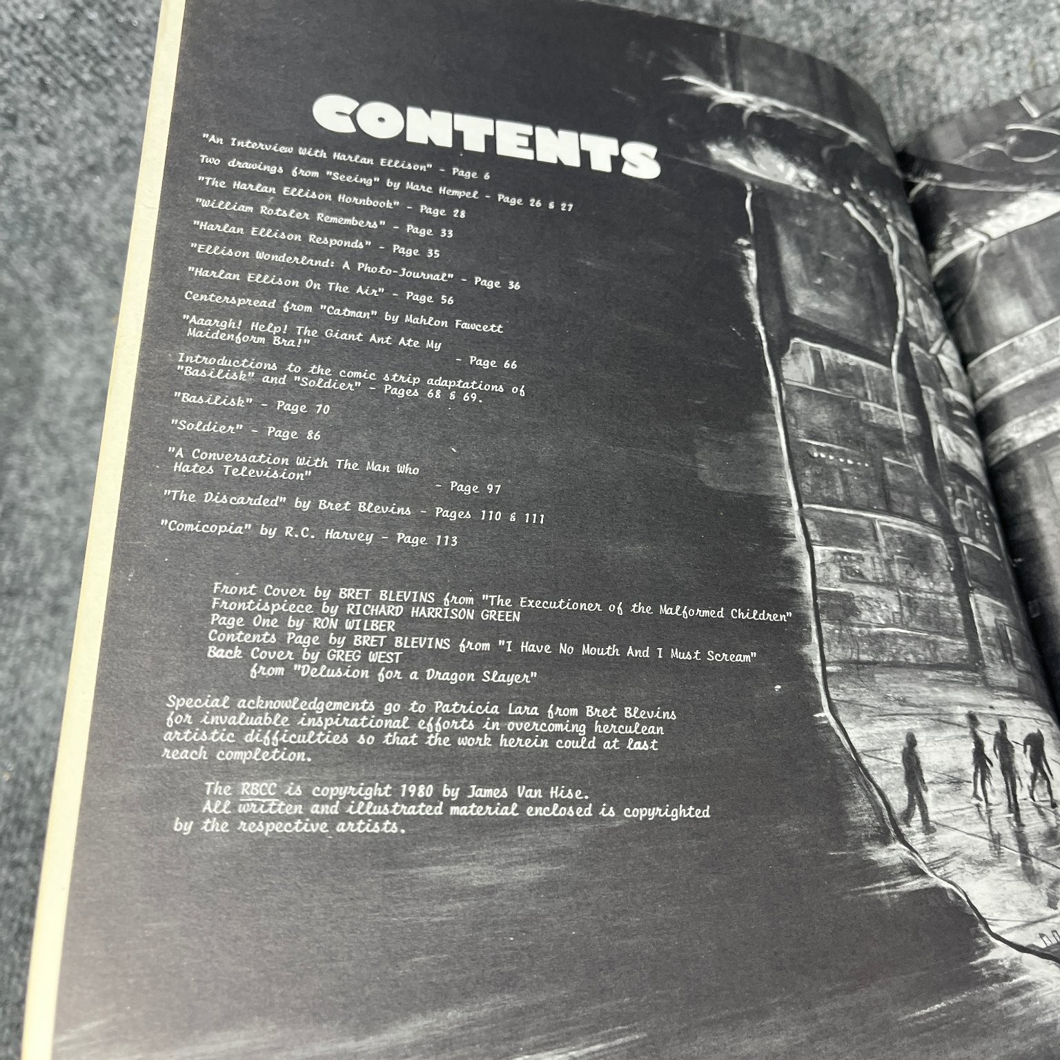 RBCC 151 Harlan Ellison Special Issue 1980 Fanzine Sci-Fi Comics Art