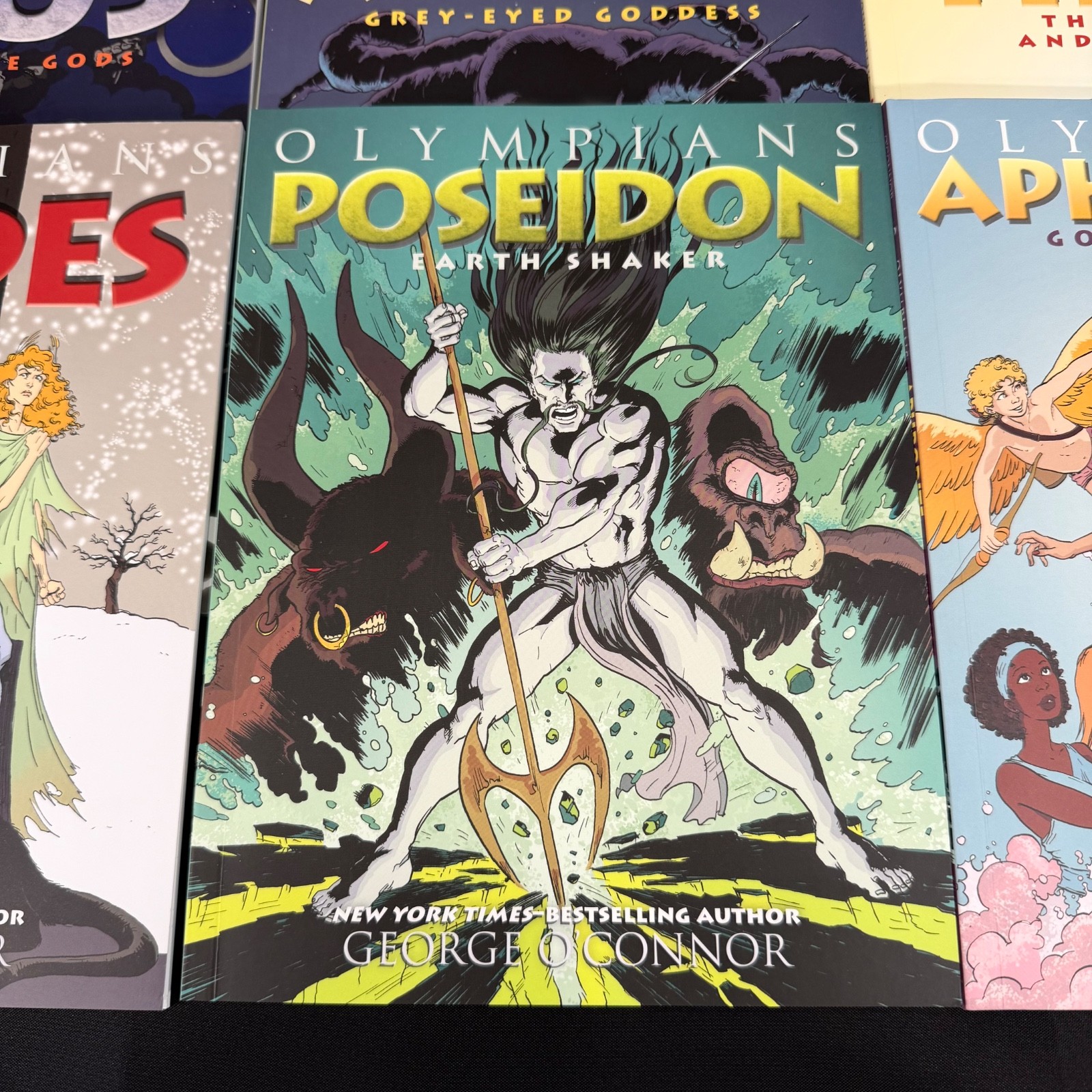 Olympians Volumes 1-6 Paperback Box Set by George O’Connor (2014) w/Poster!