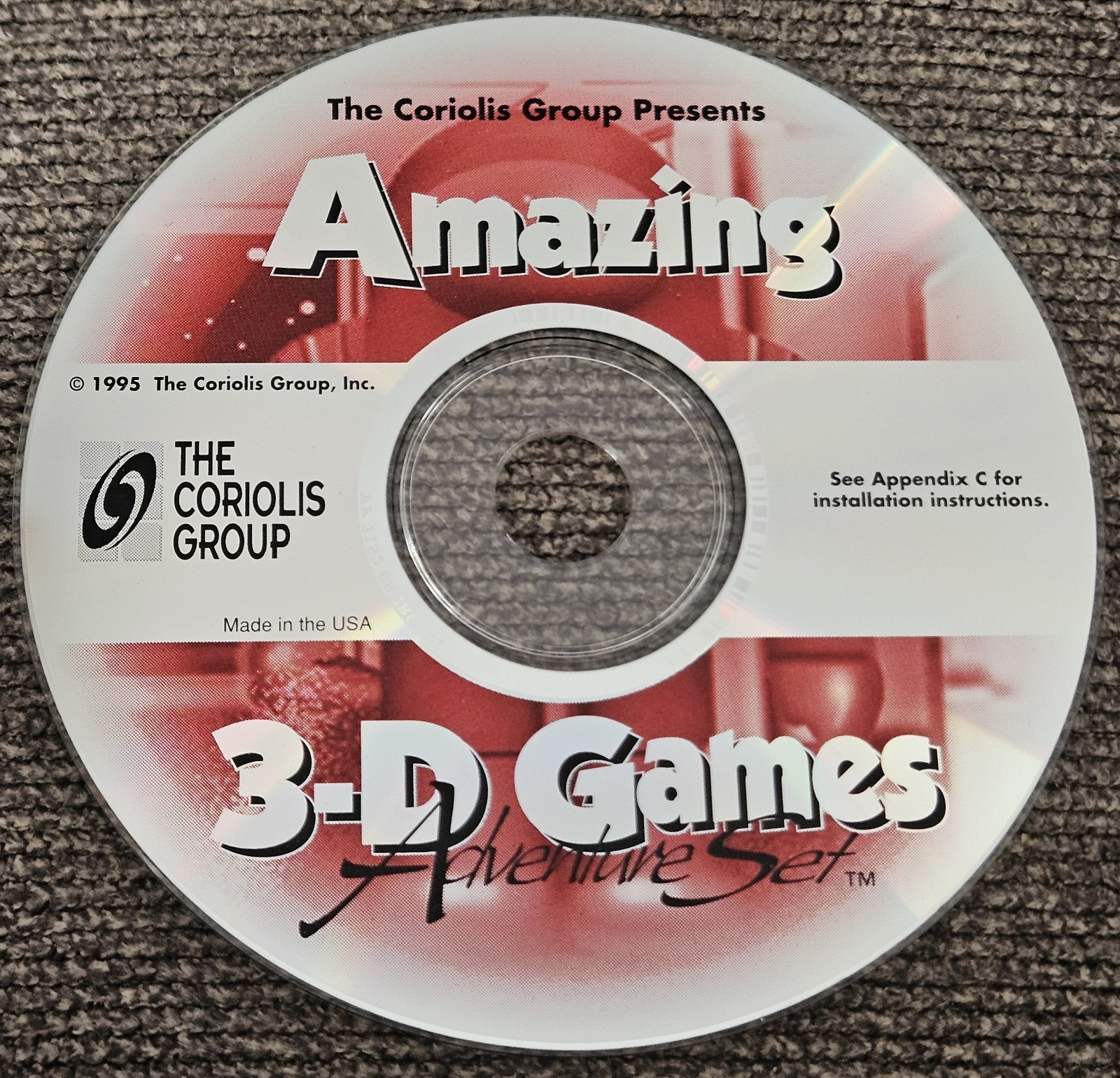 Amazing 3-D Games Adventure Set PC Computer Vintage Disc 1995 Coriolis GroupRARE