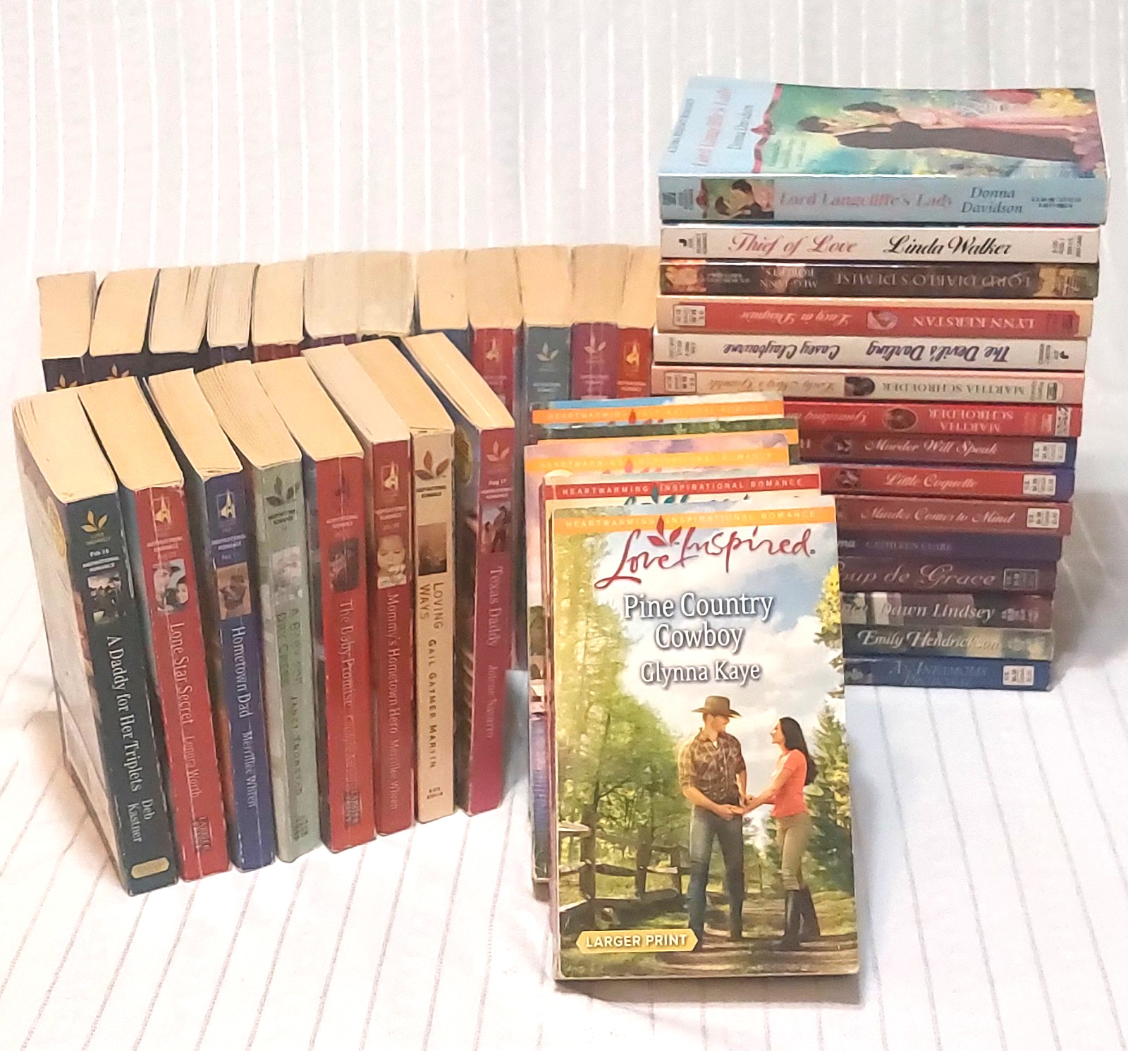 Lot of 40 Romance Paperbacks Regency & Harlequin Love Inspired 1990s & 2000s