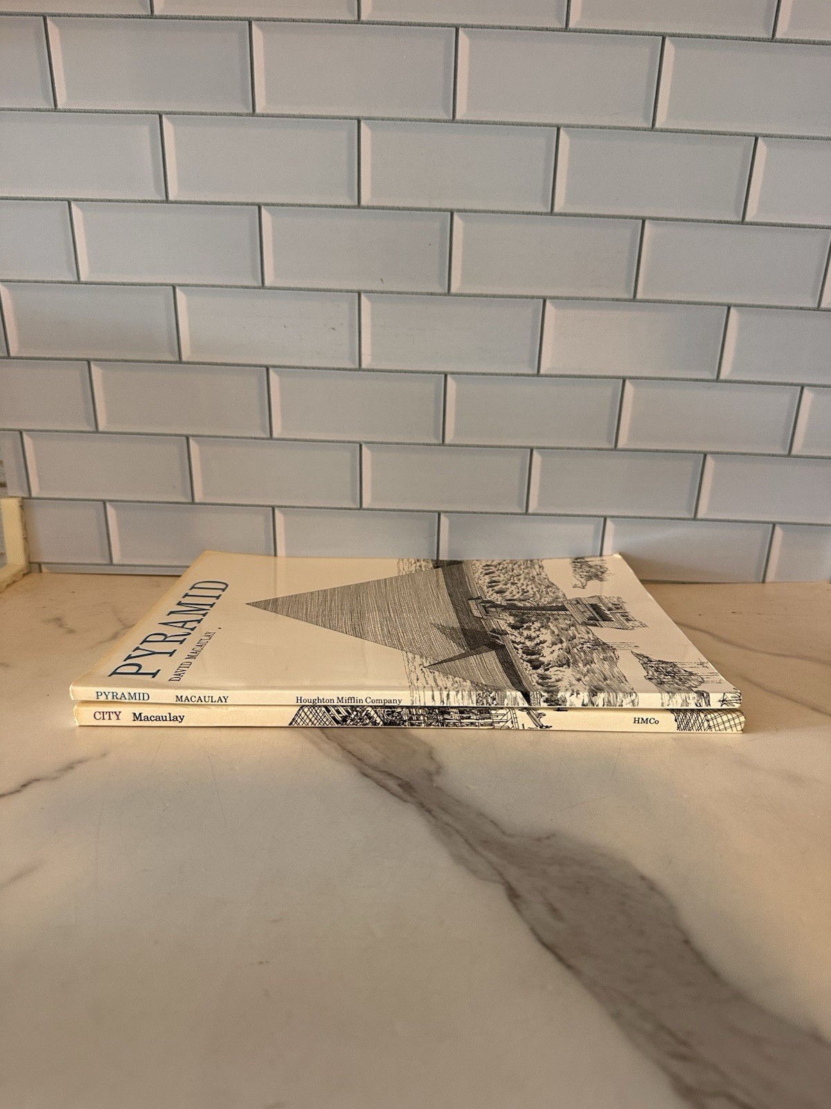 DAVID MACAULAY – 2 books – City & Pyramid