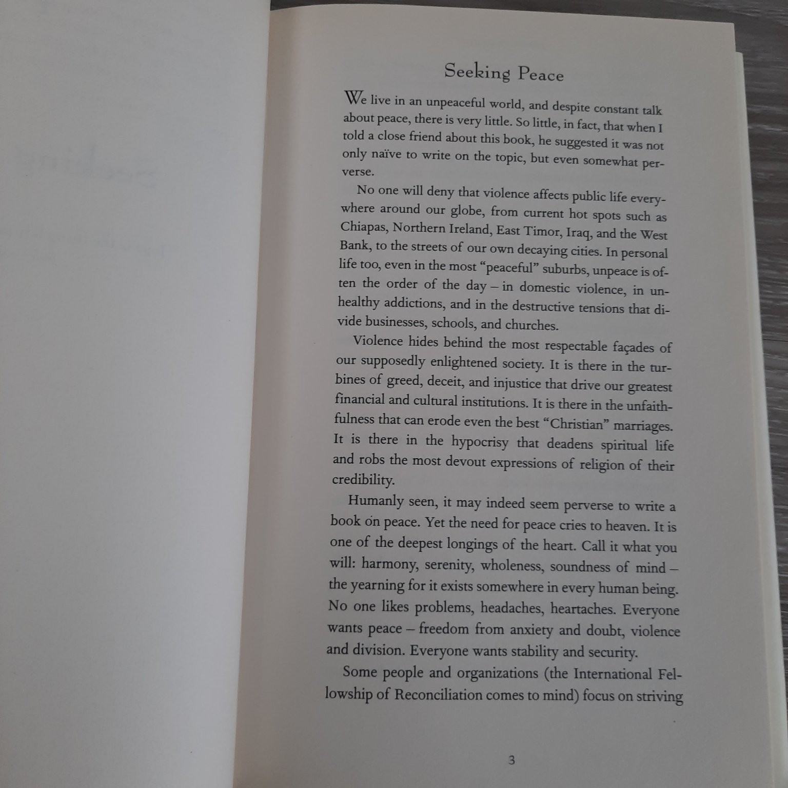 Seeking Peace Johann Christoph Arnold 1998 Spirituality Plough Publishing House