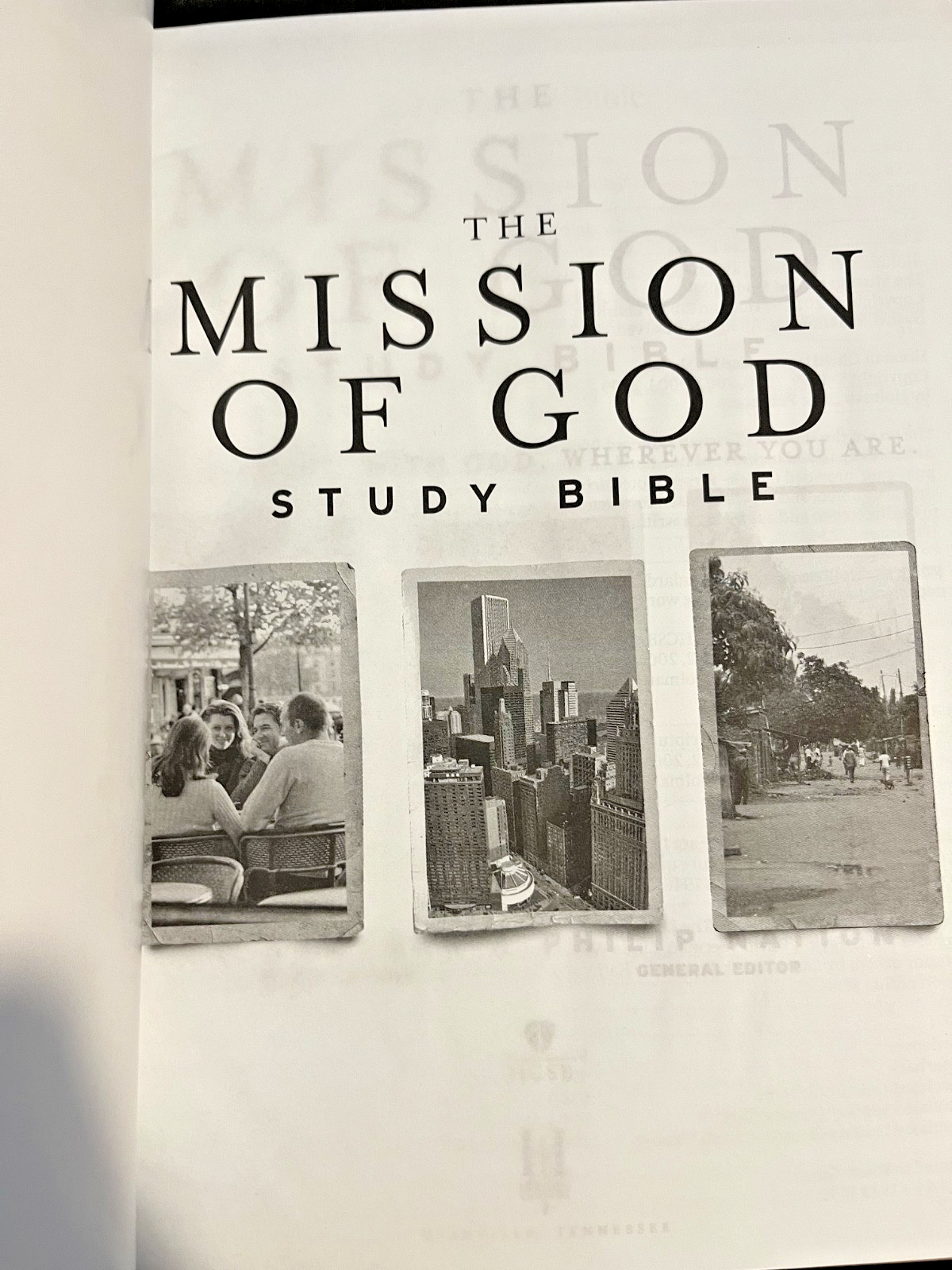 Mission of God Study Bible, Brown Simulated Leather by Philip Nation New HCSB