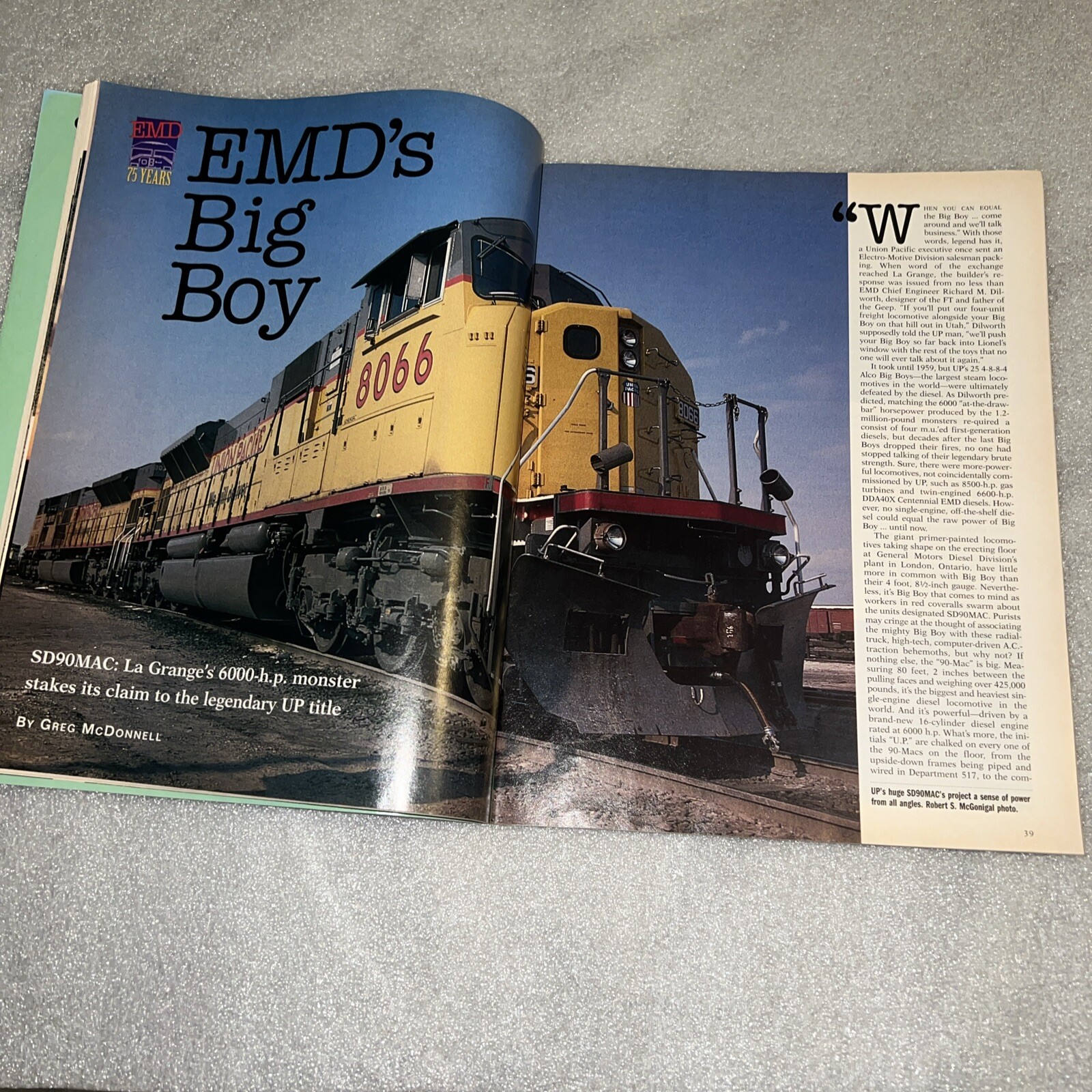 TRAINS Magazine, September 1997 EMD Locomotives 75 Years Collectors Edition T69