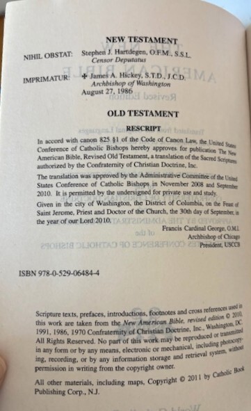 New American Bible by World Catholic Press (2011) Paperback