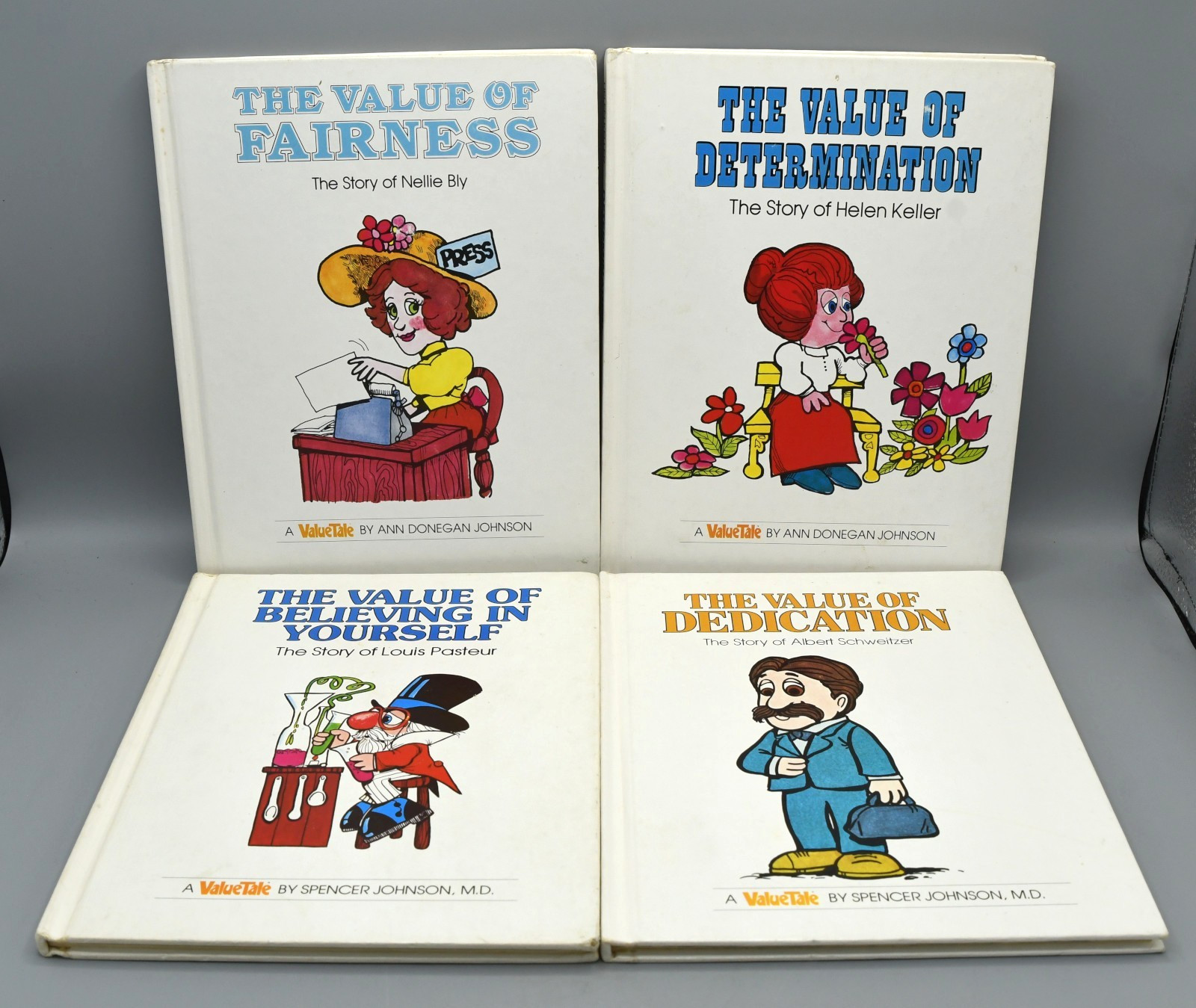 ValueTales Book Lot of 28 Johnson Vintage 1970s Hardcover Morals Biographies