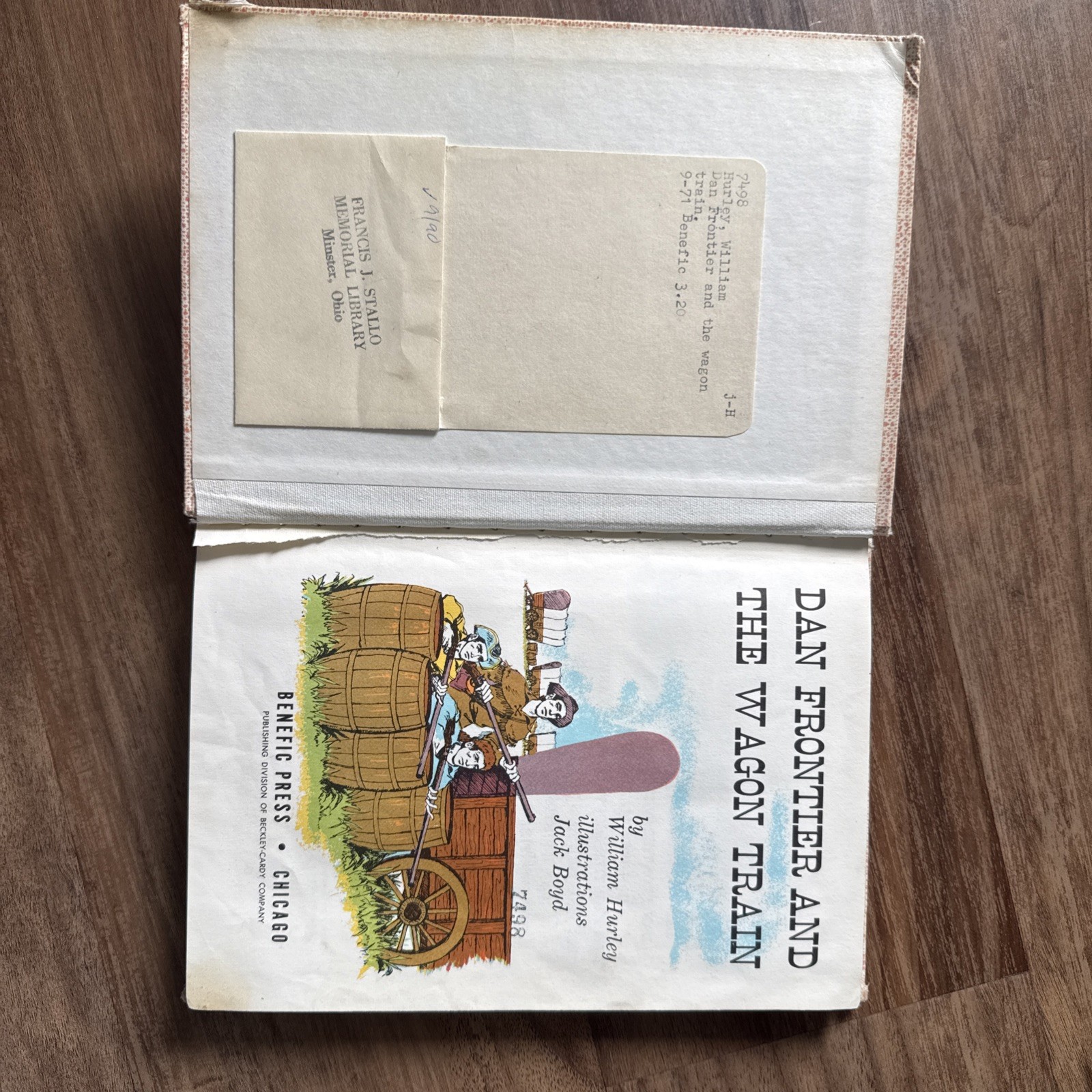 Dan Frontier and the Wagon Train William Hurley 1965 Illustrated Western Benefic