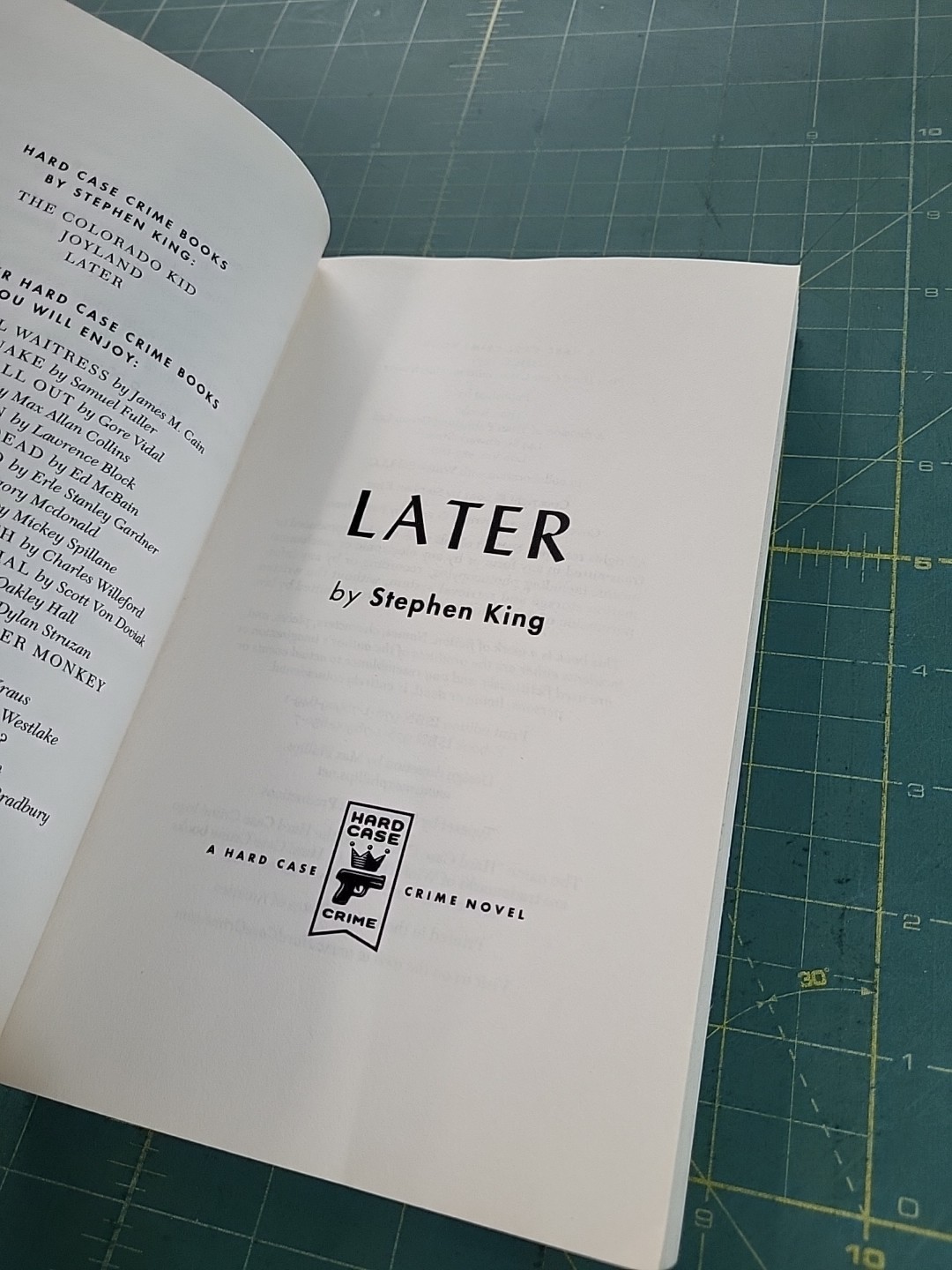 Stephen King Later Paperback Book 2021 Hard Case Crime Edition