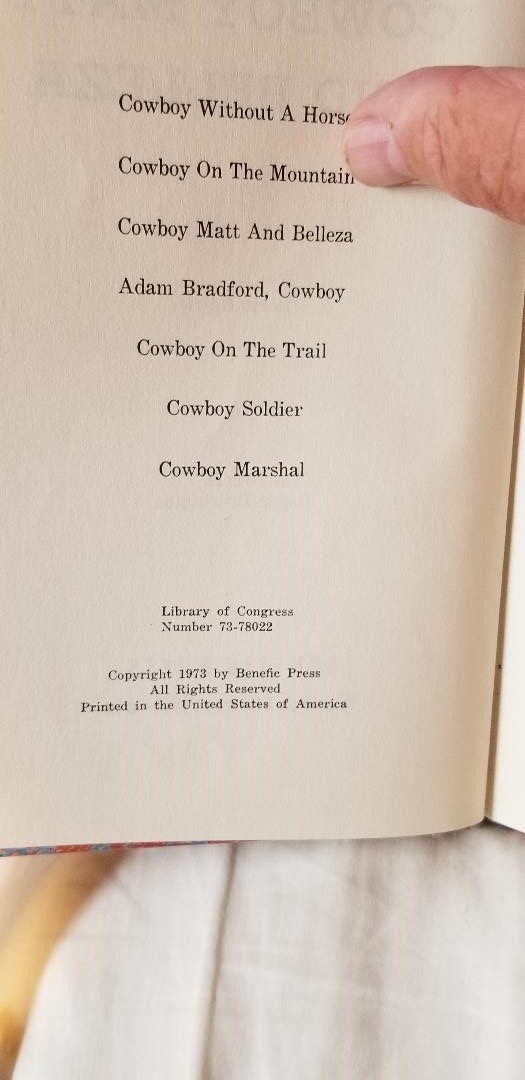 Doris Haynes – COWBOY MATT AND BELLEZA -Benefic Press 1973 Cowboys Of Many Races