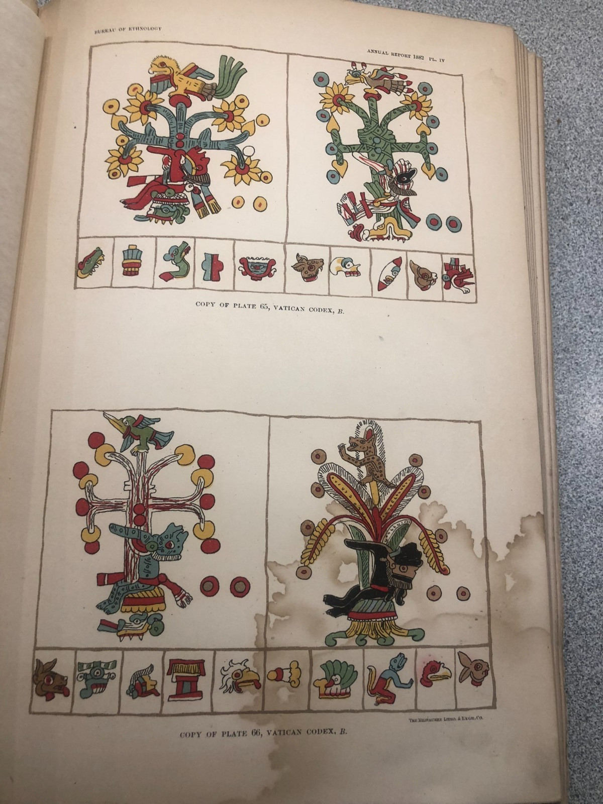 Smithsonian 3rd Annual Ethnology 1881 1882 Masks Maya Navajo Omaha Pottery Illus