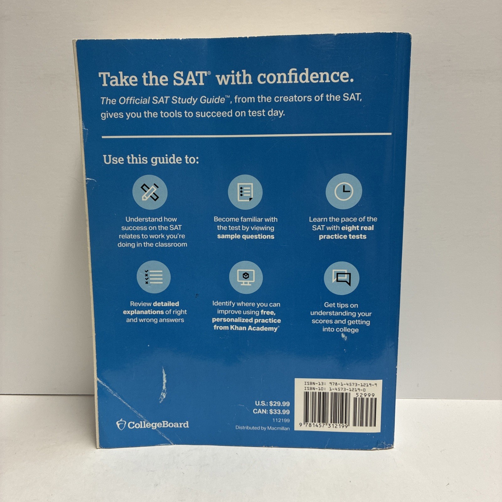 The Official SAT Study Guide College Board Test Prep Exam Practice Book