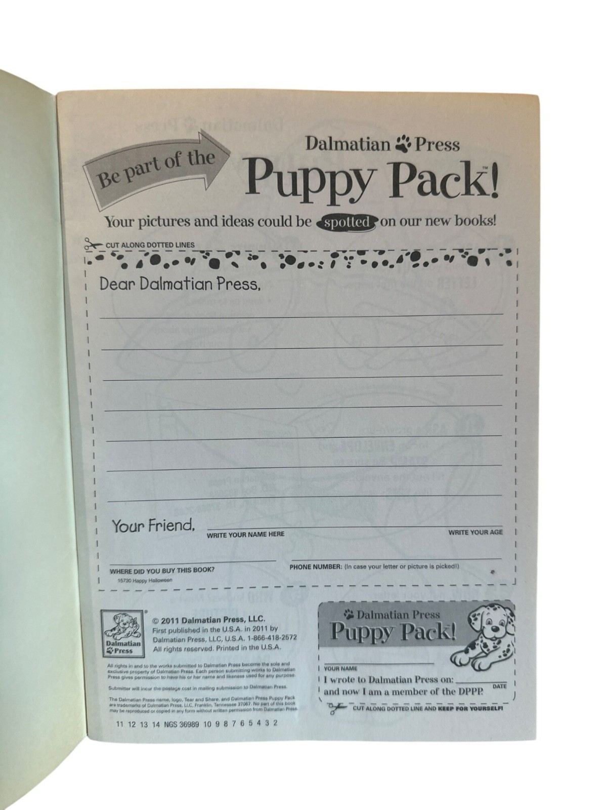 Dalmatian Press Favorite Book to Color Happy Halloween 2011 Coloring & Activity