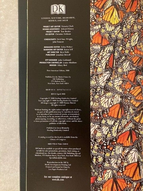 Butterfly Book by Thomas Marent Hardcover DJ Over 500 Photographs 280 Pages