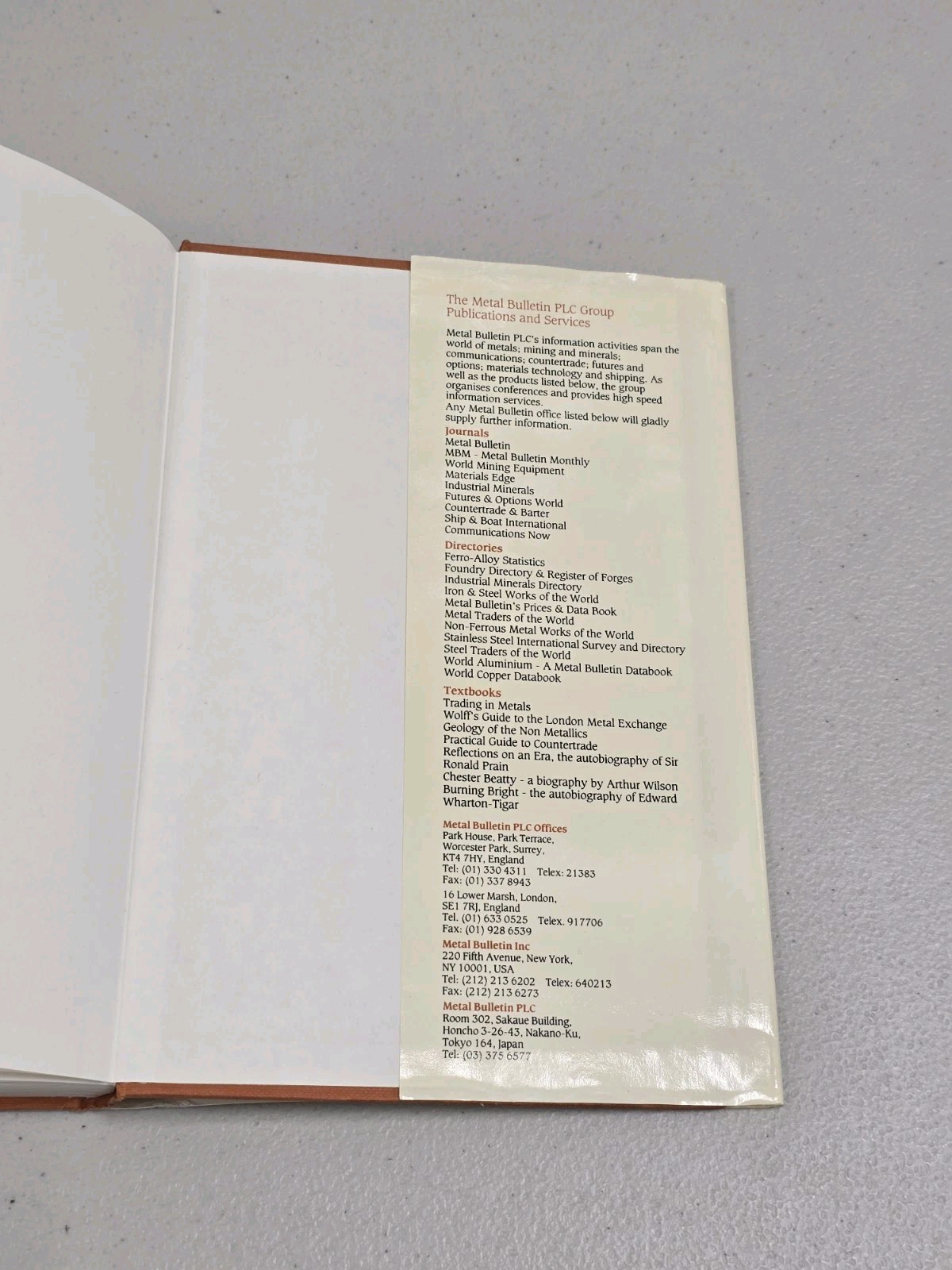 Philipp Brothers: The History of A Trading Giant 1901-1985 – Helmut Waszkis RARE