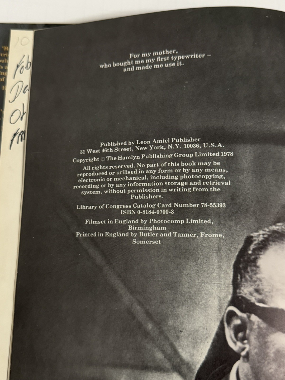 SINATRA ALAN FRANK -Hardcover Printed in England Hard to find 178 pages
