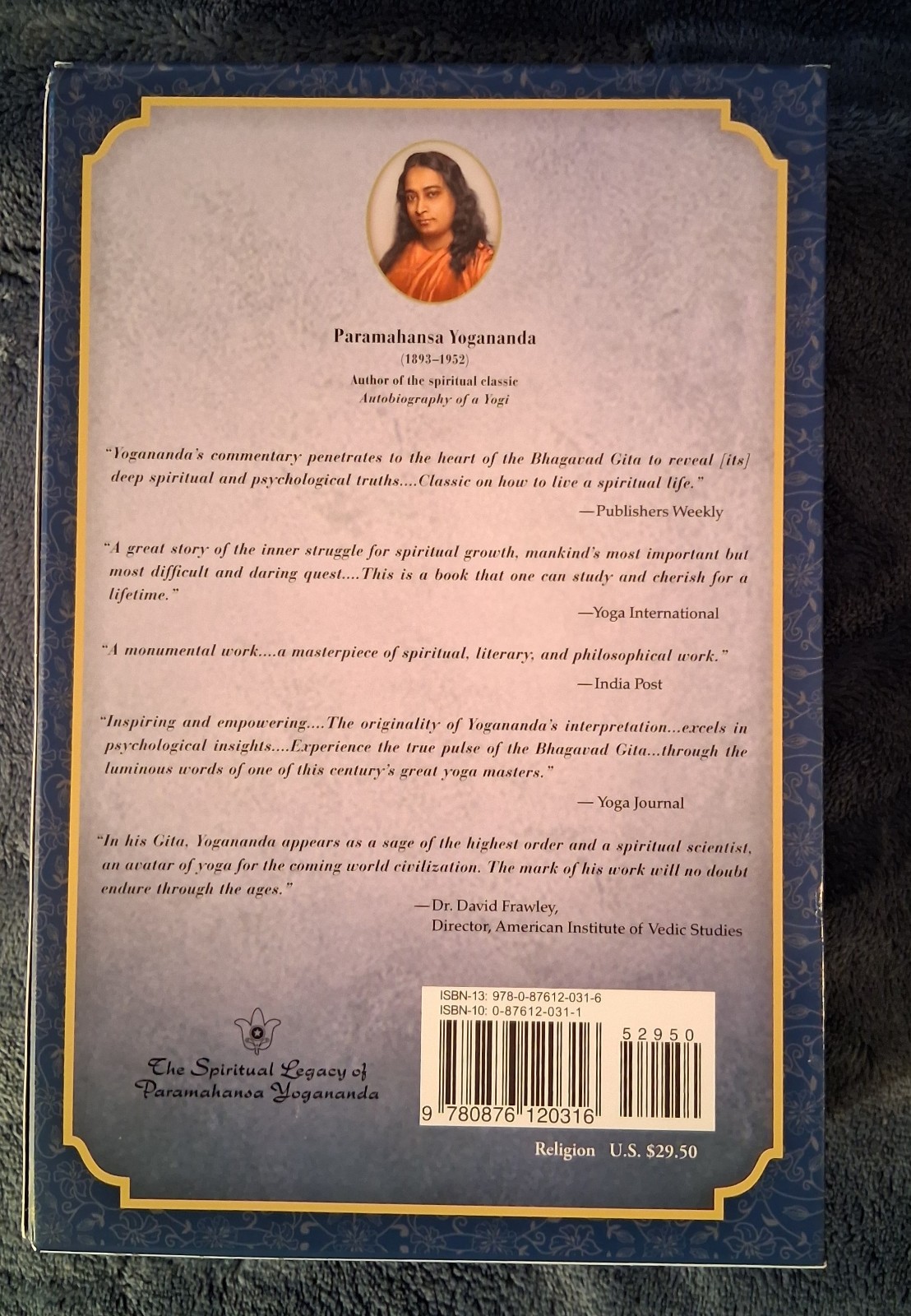 The Bhagavad Gita – 2 Vol. Box Set Paperback, by Paramahansa Yogananda 2nd. Ed.