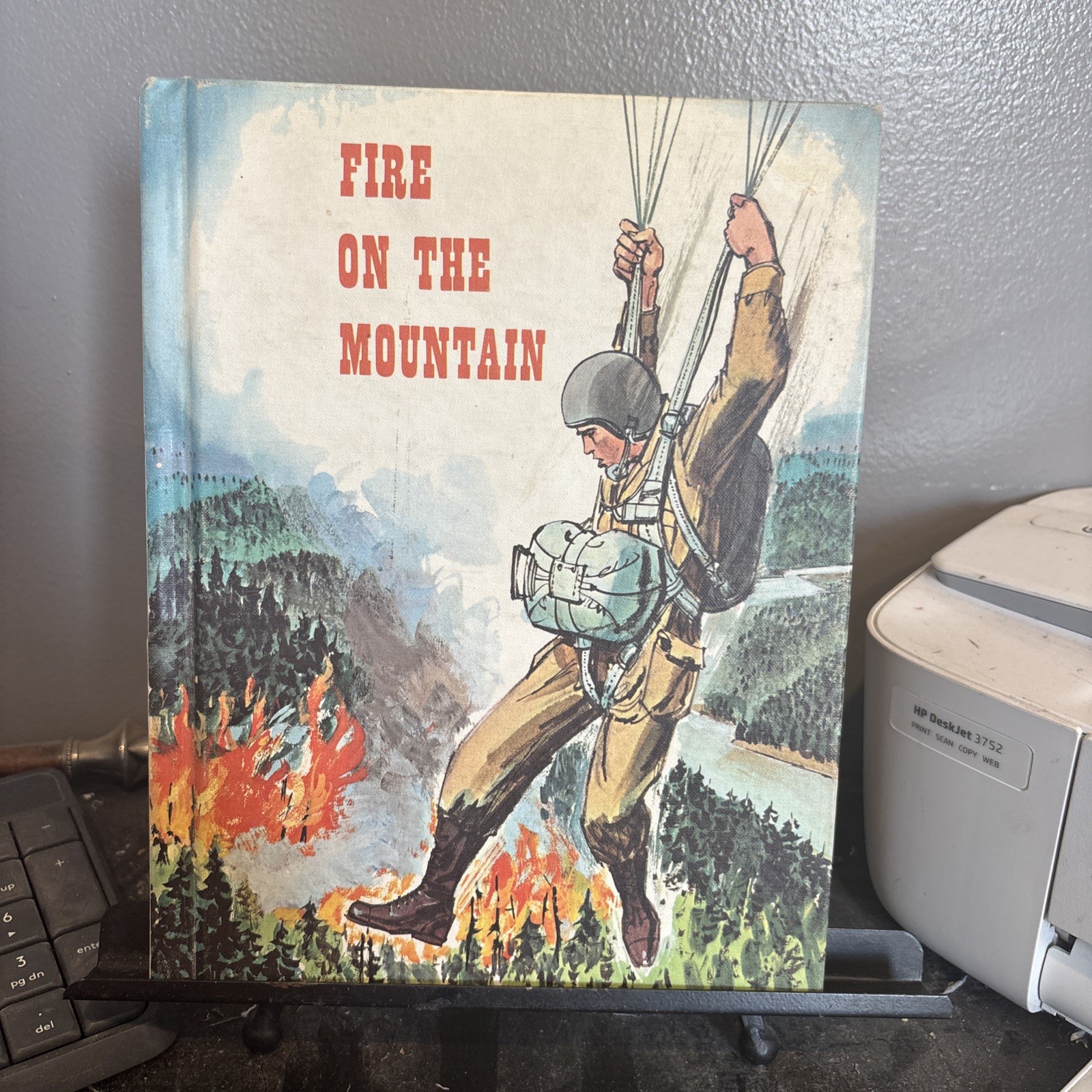 CHILDRENS BOOKS FIRE ON THE MOUNTAIN 1963 BAMMAN WHITEHEAD HARDCOVER Smoke Jump