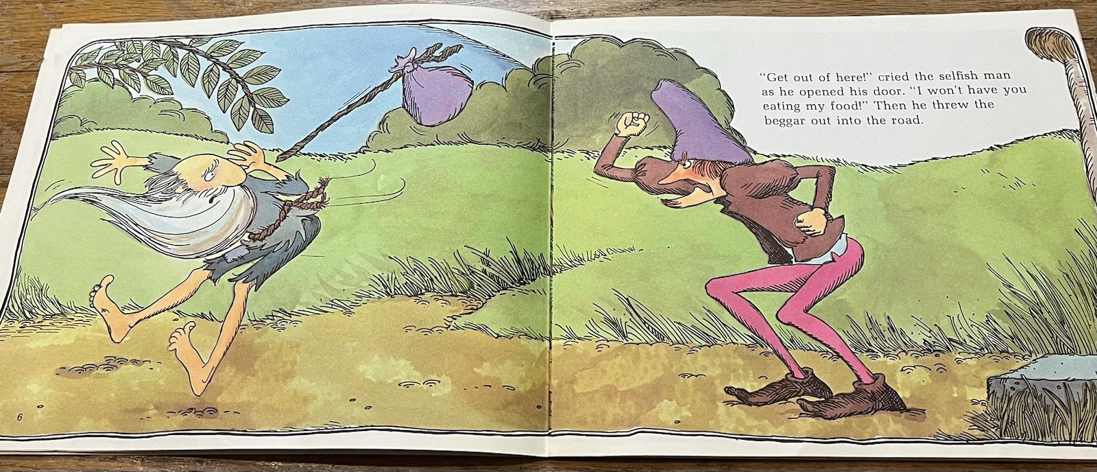 THE BEGGAR’S TREASURE : by Rosalyn Schanzer : vintage