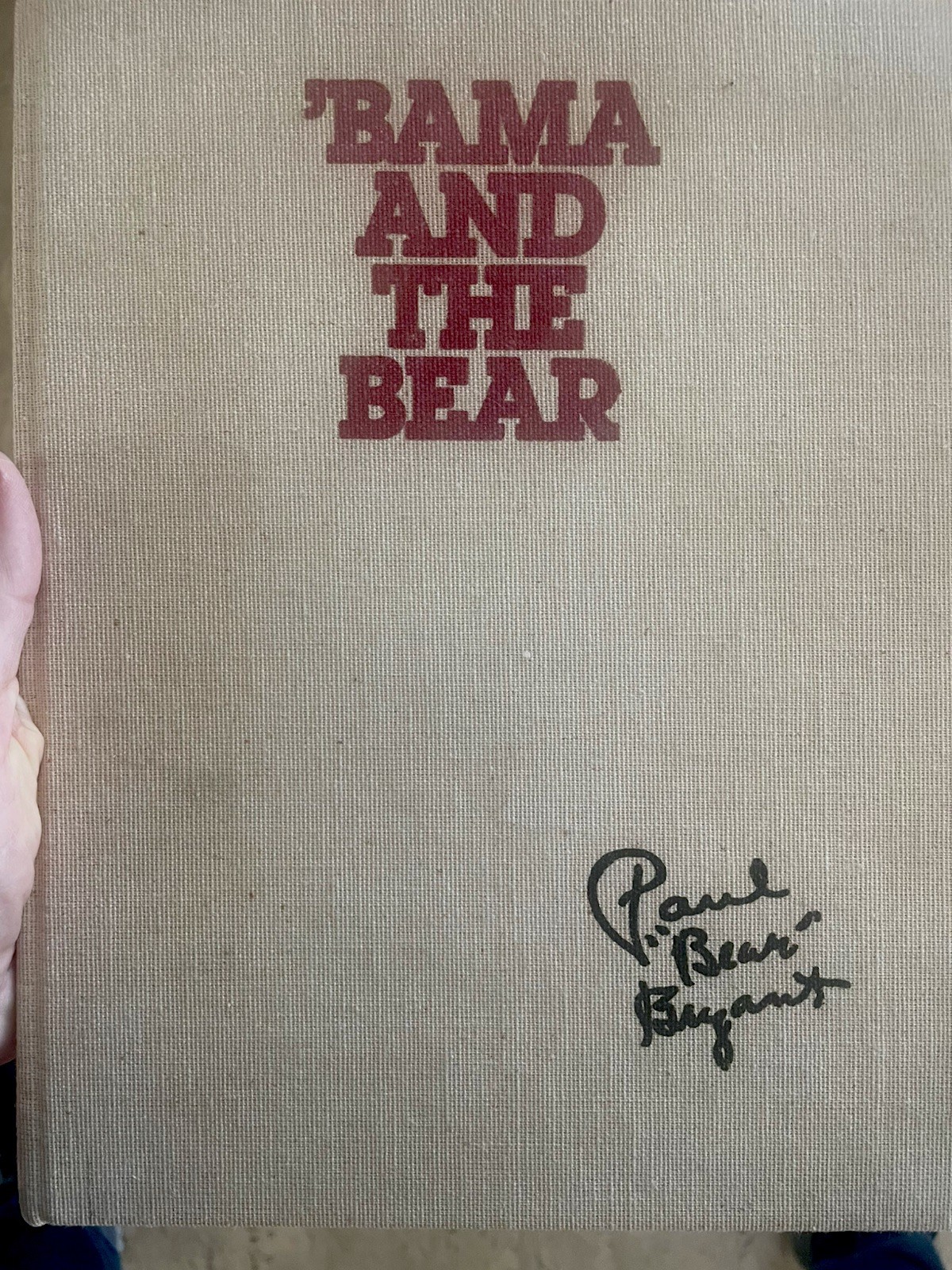 ‘BAMA AND THE BEAR hardback book numbered #1050