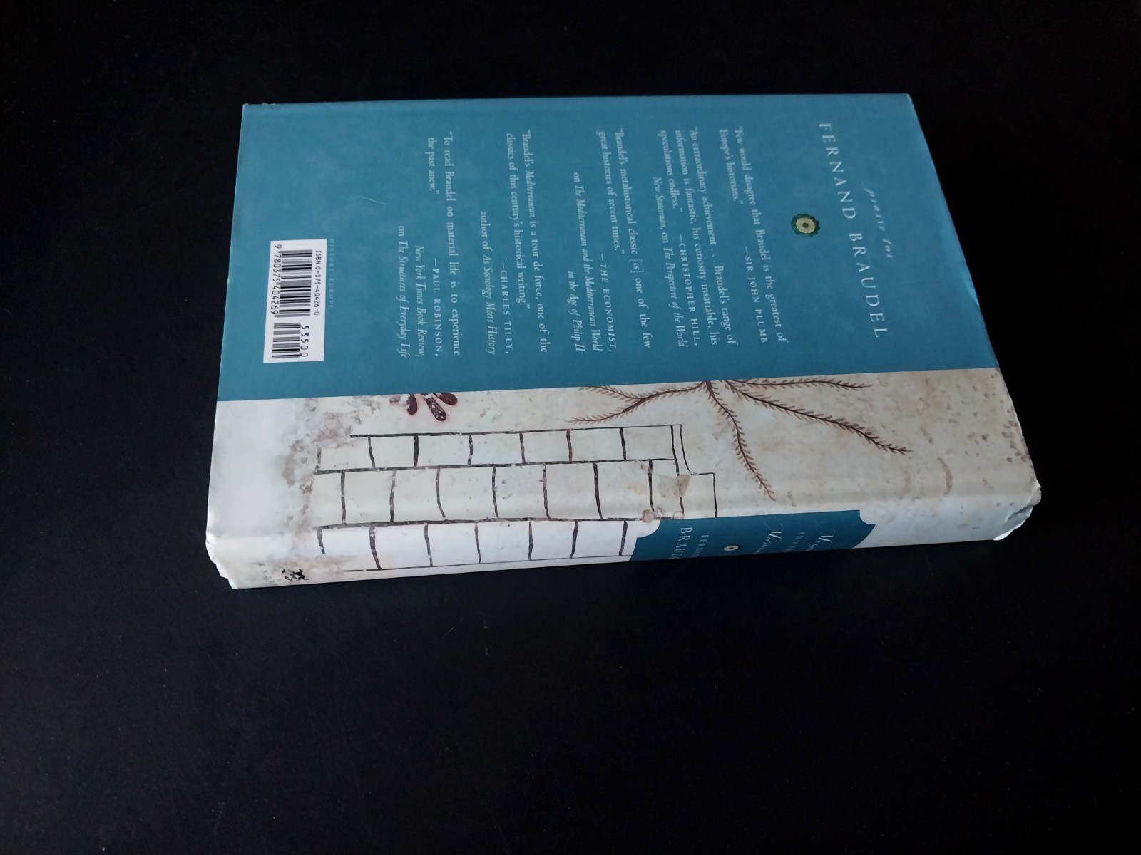 Fernand Braudel – Memory and the Mediterranean – First American Edition