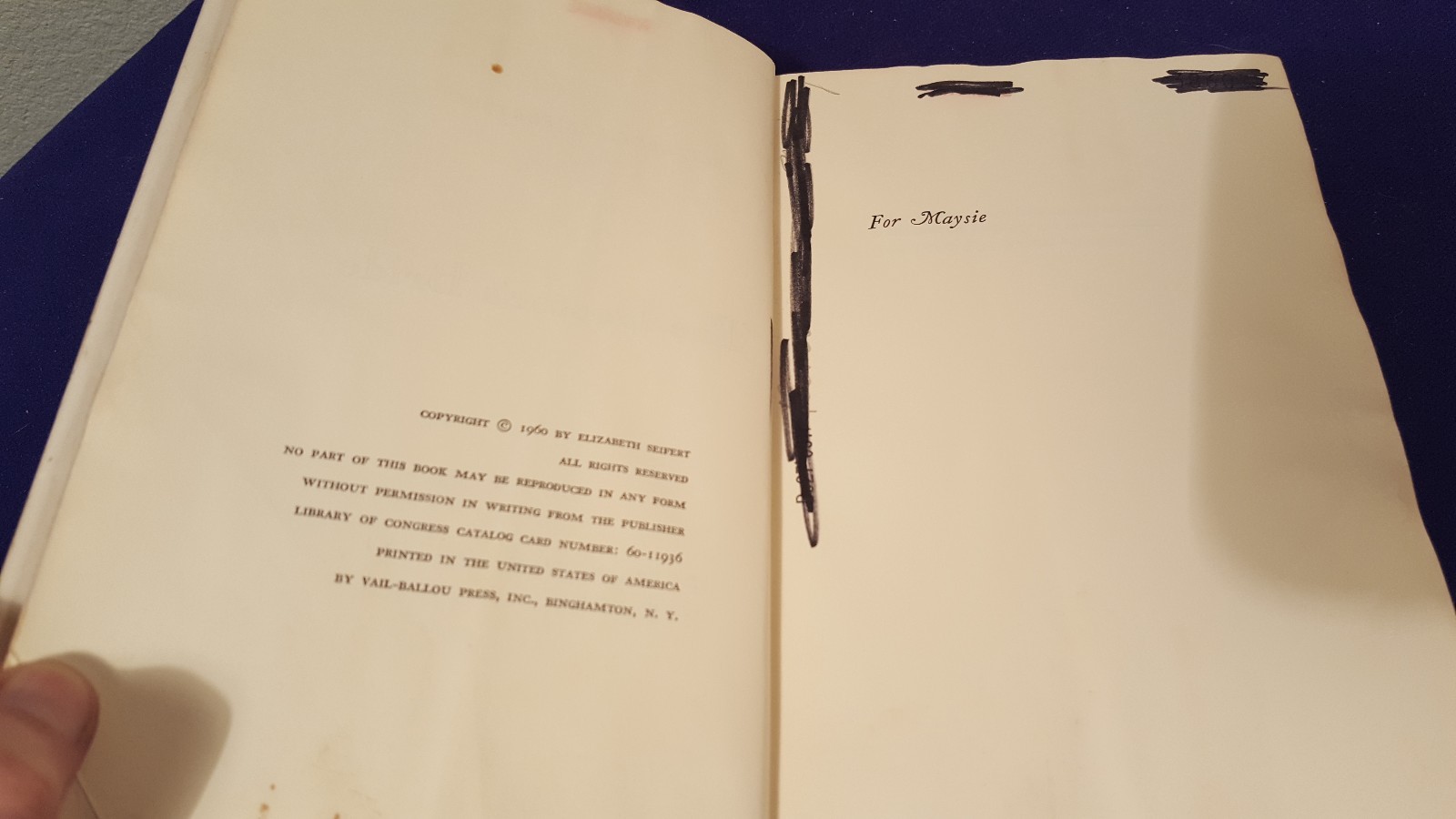 1960 THE DOCTORS BRIDE Hardcover Book by ELIZABETH SEIFERT