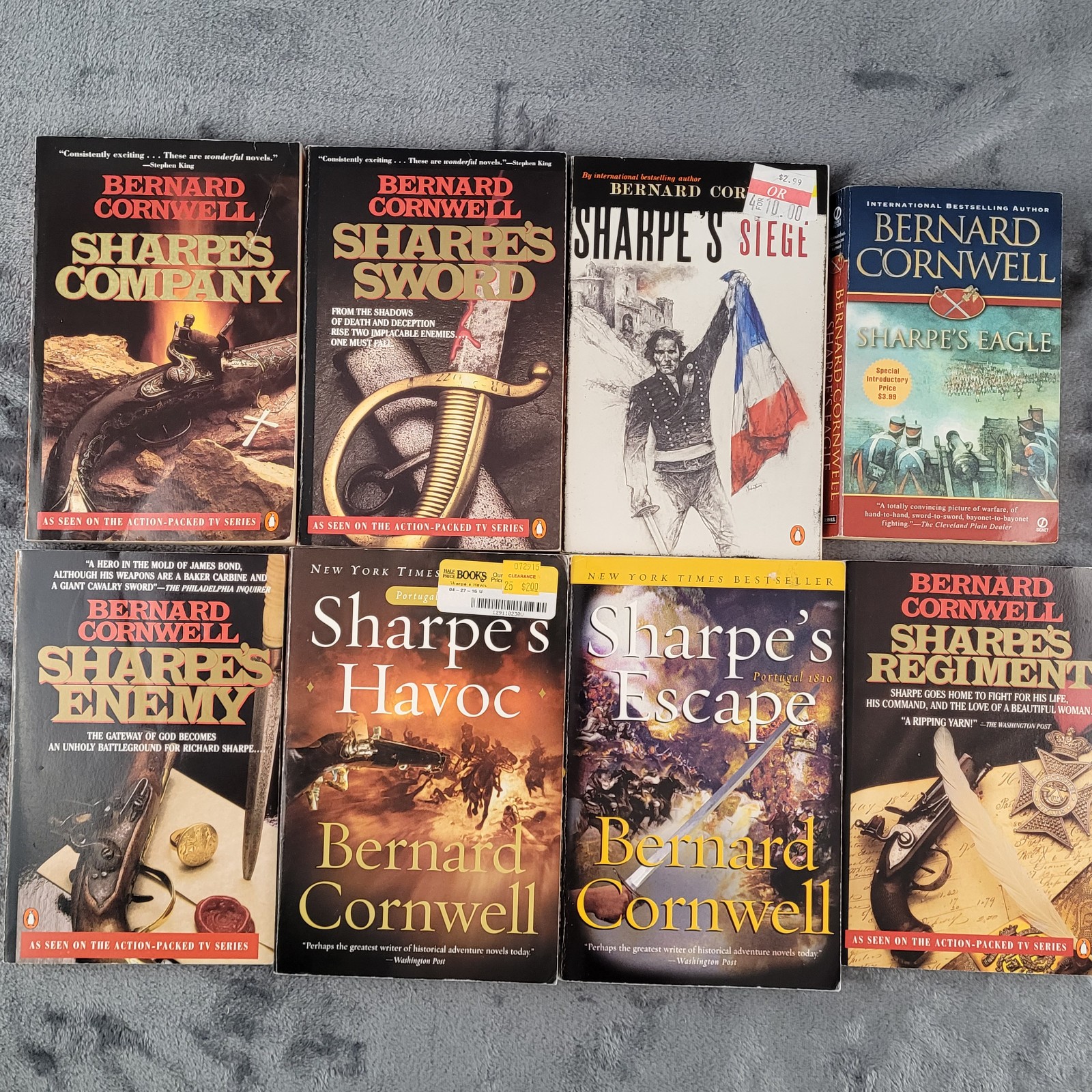 Bernard Cornwell Lot of 15 Richard Sharpe Novels