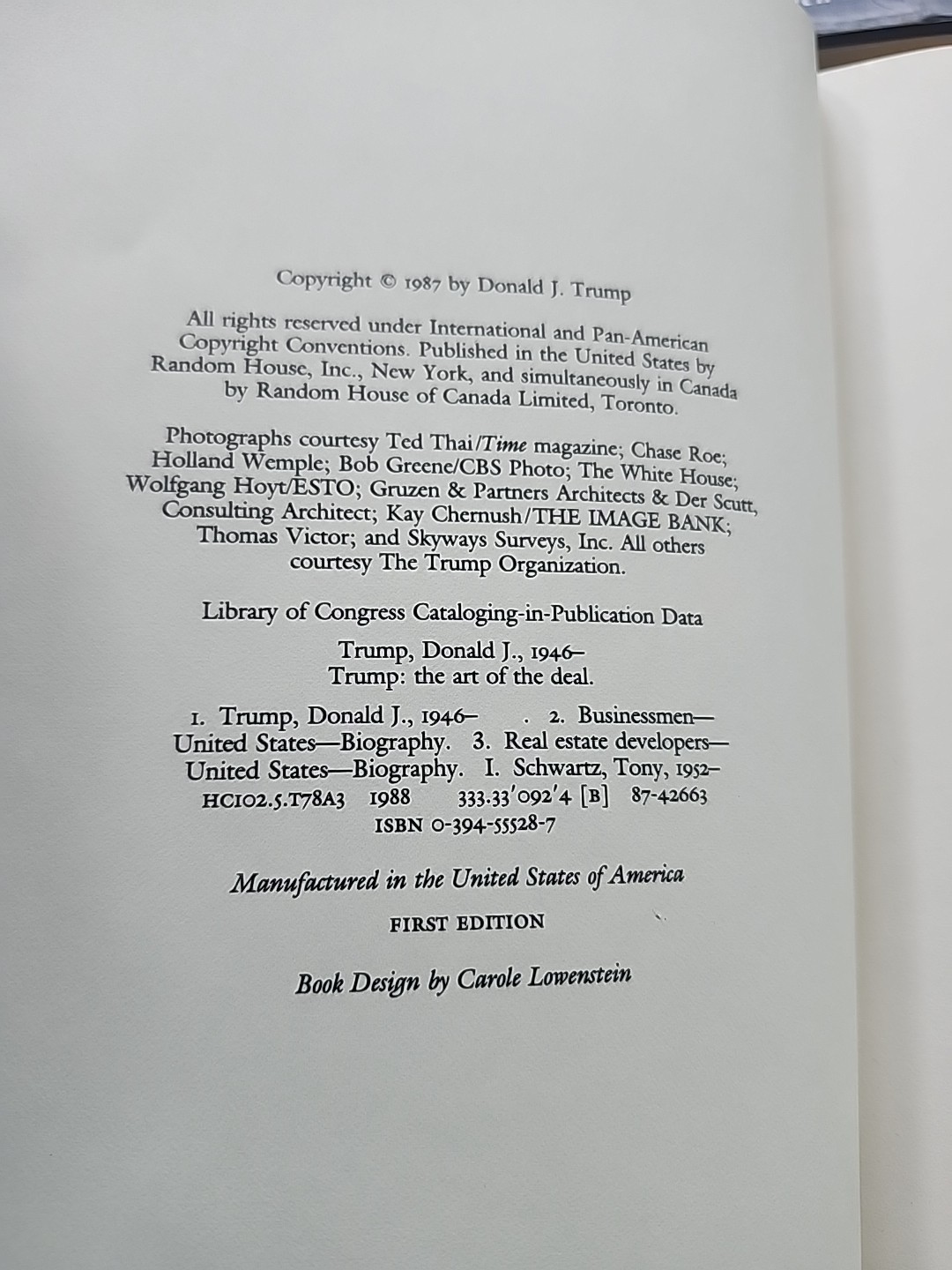 Lot Of 3 Trump Hardcover First Editions With Dust Jackets