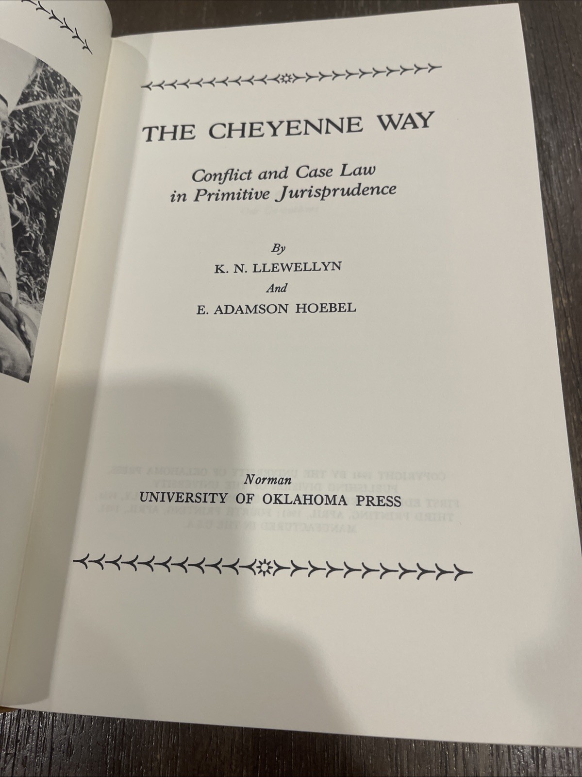 RARE! The Cheyenne Way by Karl Llewelyn 1941, Fourth Print 1967 w/ HC DJ